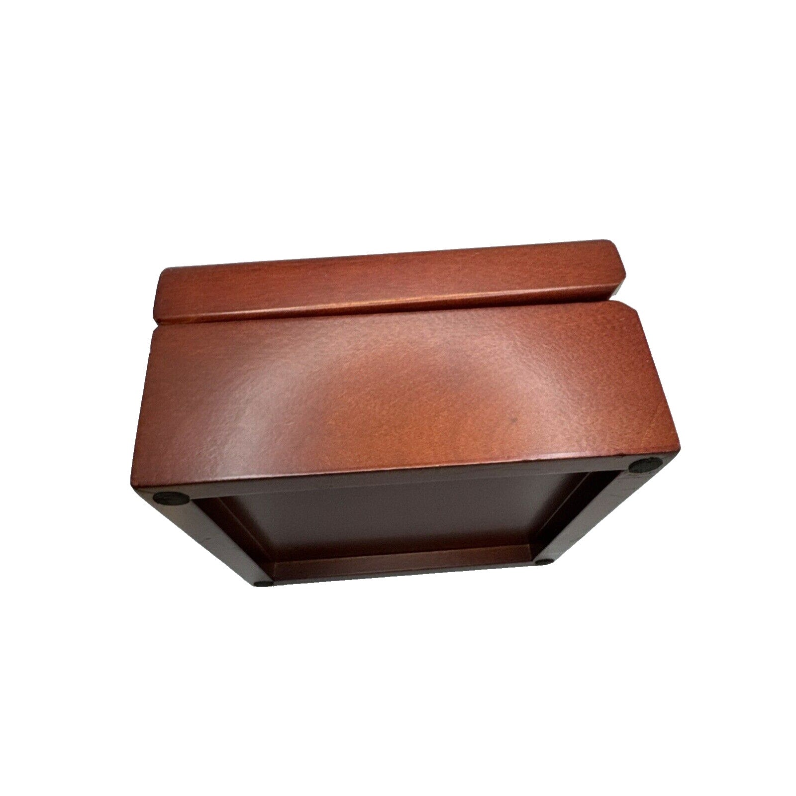 Colonial Williamsburg Mahogany Keepsake Box Engraved Tile Top Rare Virginia