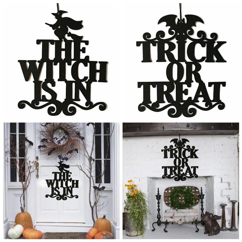 Halloween Hanging Door Decorations and Wall Sign