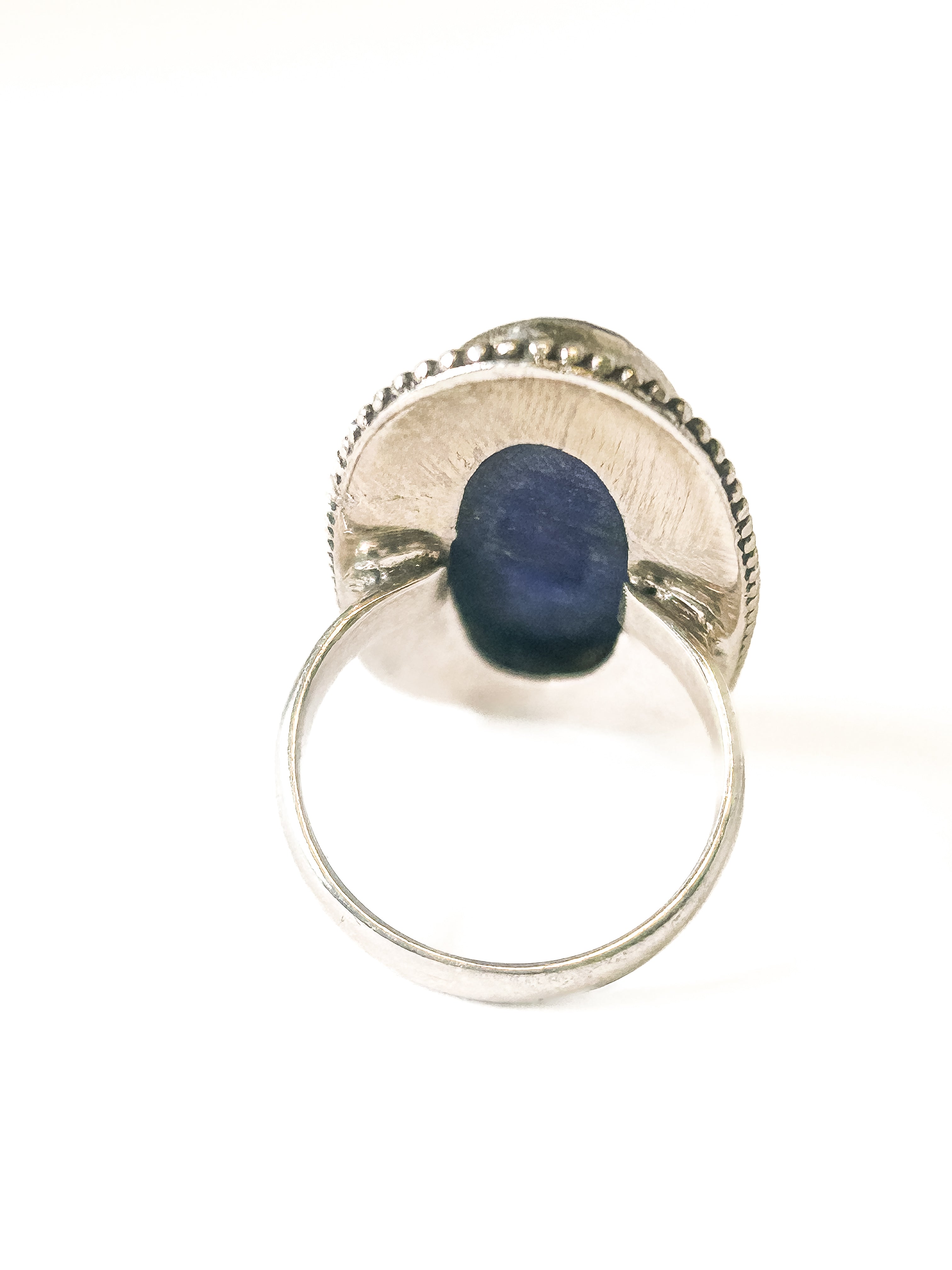 Vintage Oval Lapis Lazuli Ring Size 8 - Frijja, LLC