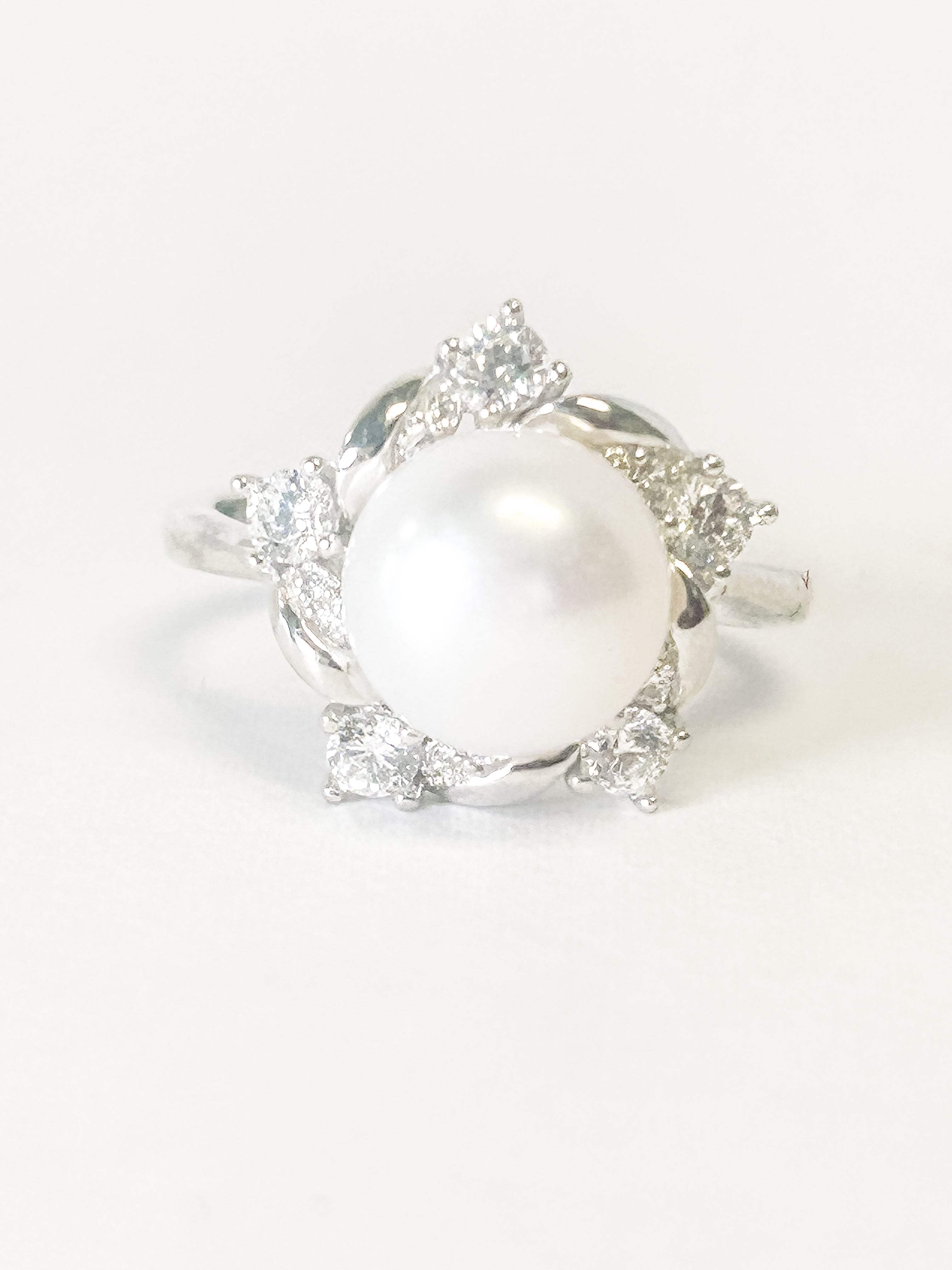 925 Sterling Silver Freshwater Pearl Ring Adjustable Ring - Frijja, LLC
