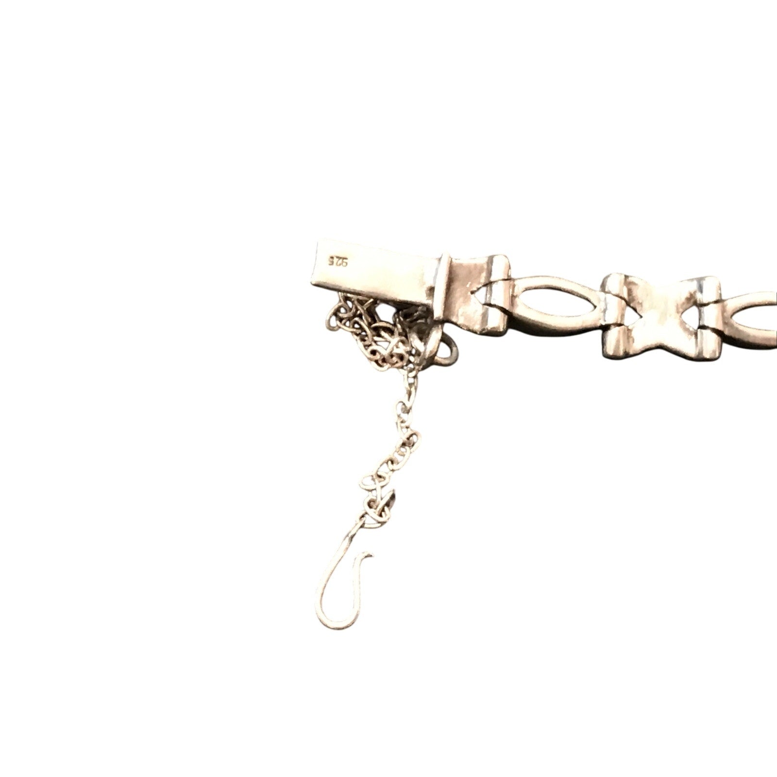 925 Sterling Silver Black Onyx Marcasite Tennis Bracelet