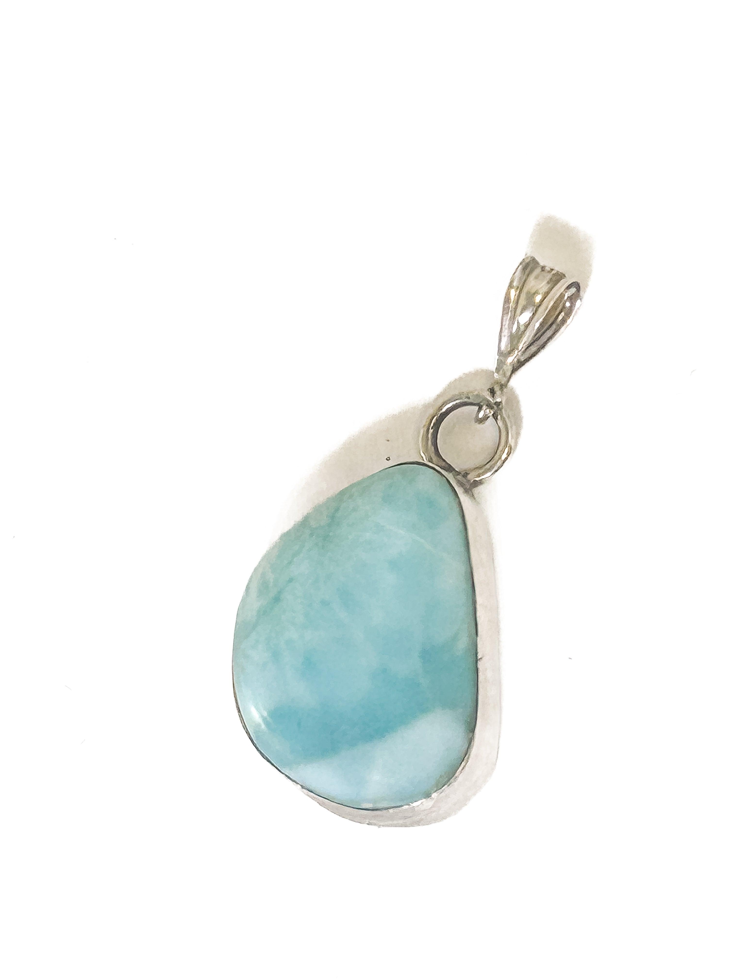 Vintage 925 Sterling Silver Larimar Pendant - Frijja, LLC