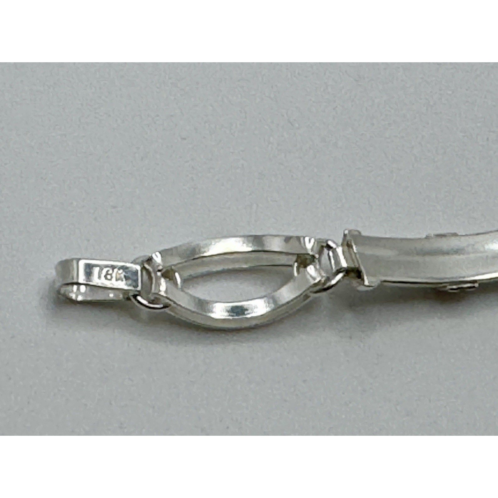 Designer Peruvian Sterling Silver 950 and 18K Gold Inlay Bracelet - 7.5”