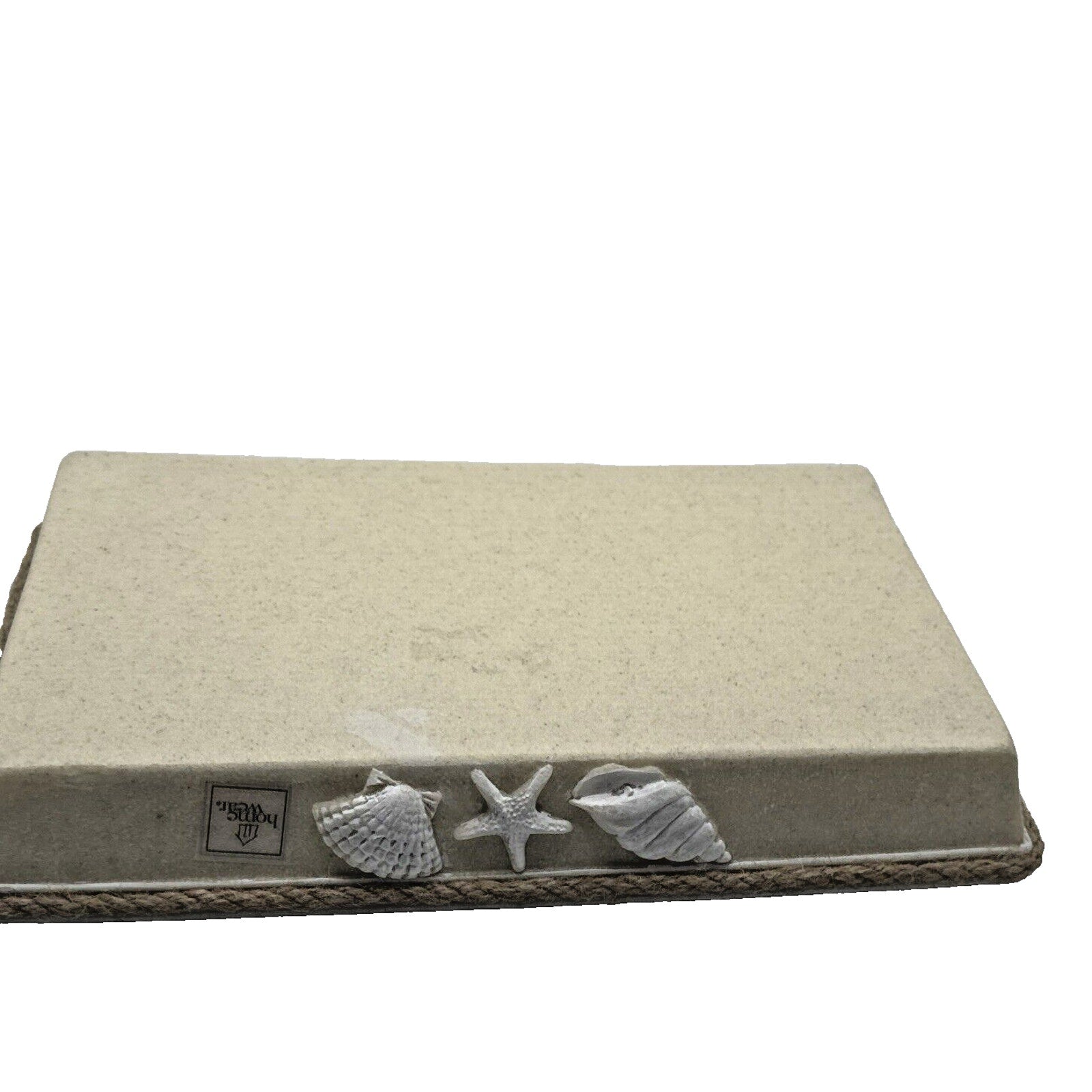 Coastal Perfume Cosmetics Tray, Home Wear Brand/Starfish & Seashell Design
