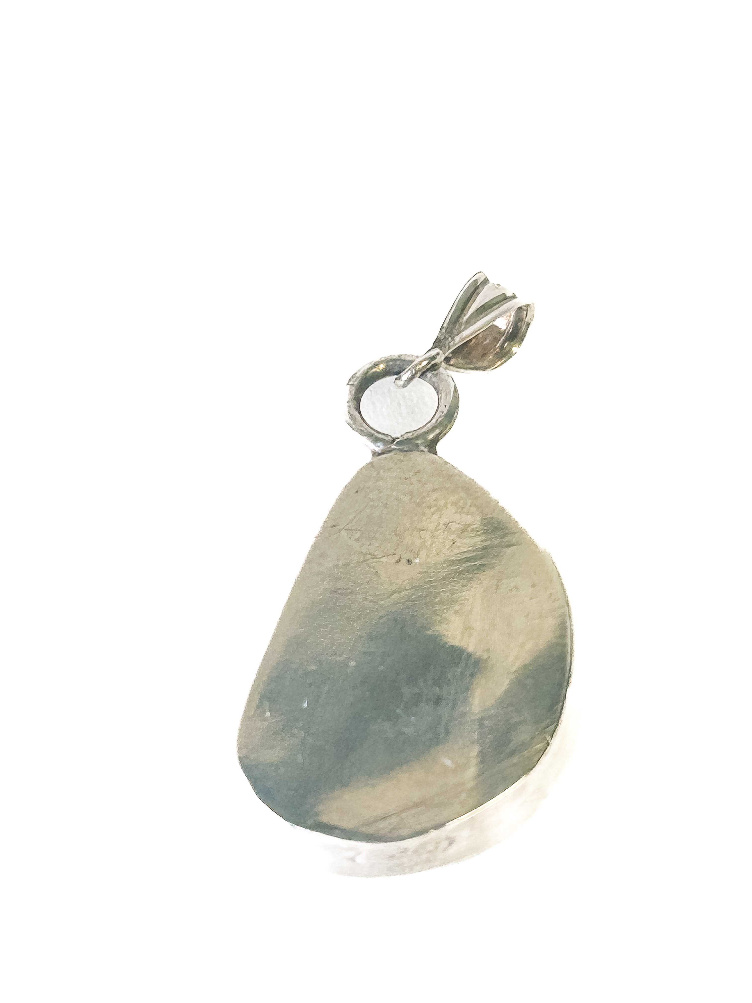Vintage 925 Sterling Silver Larimar Pendant - Frijja, LLC