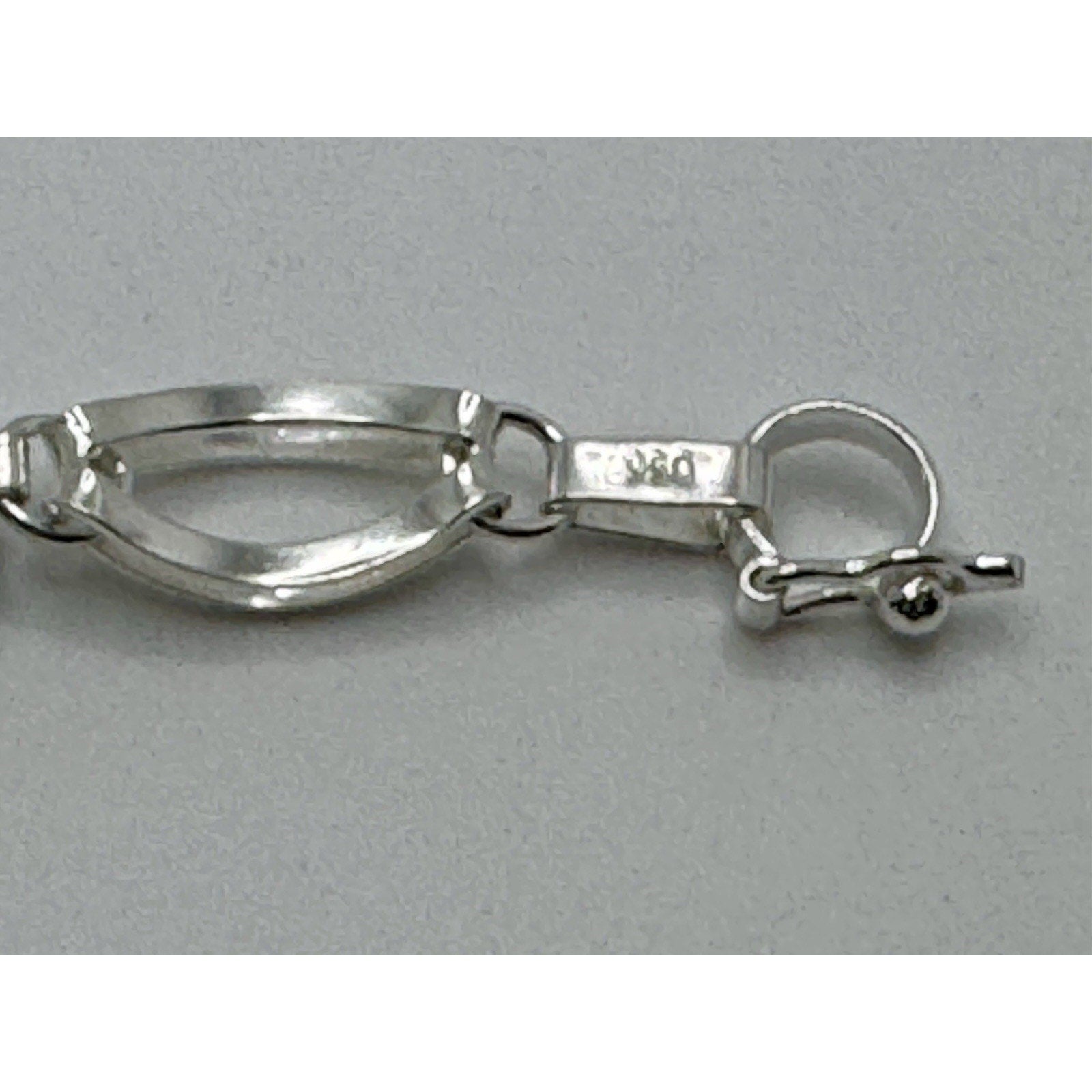 Designer Peruvian Sterling Silver 950 and 18K Gold Inlay Bracelet - 7.5”