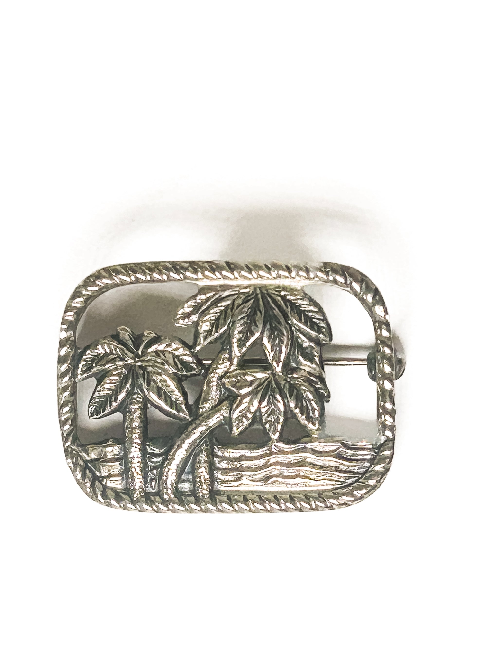 Vintage 925 Sterling Silver Palm Tree Brooch - Frijja, LLC