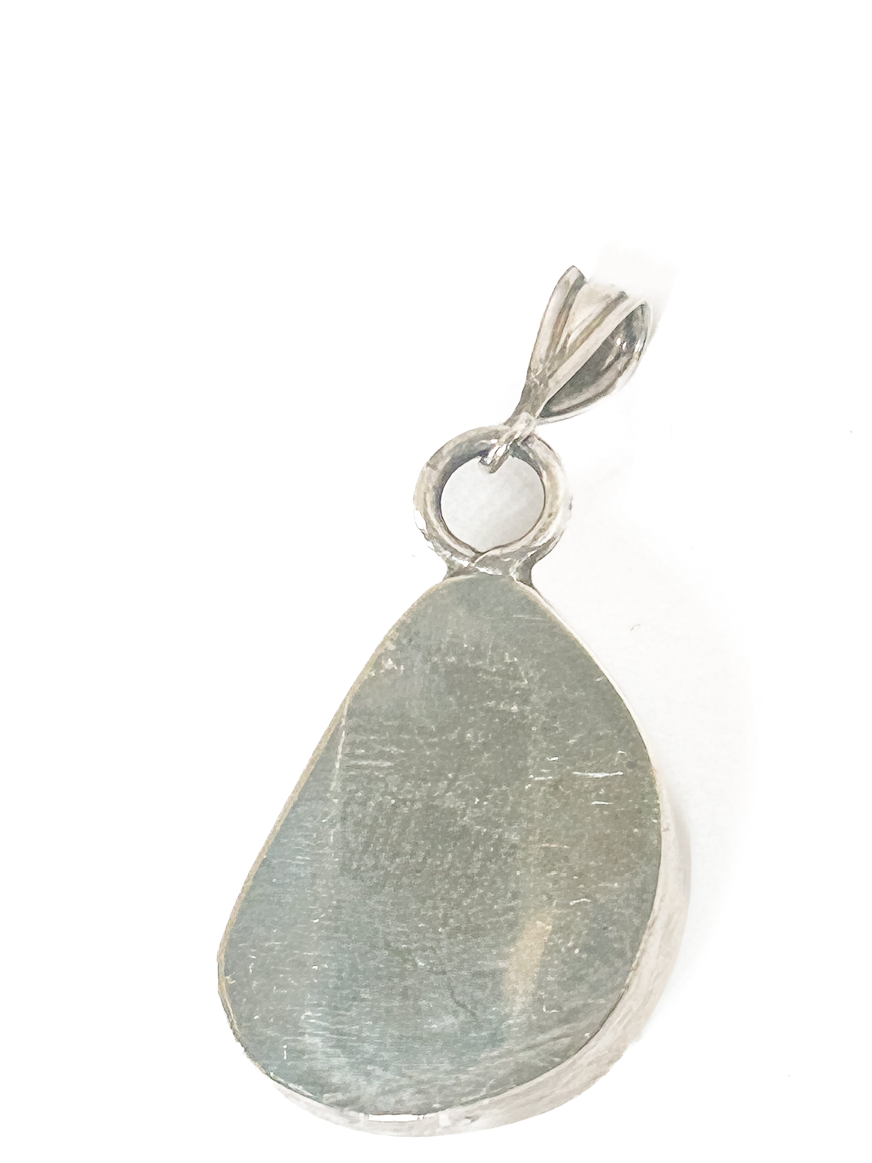 Vintage 925 Sterling Silver Larimar Pendant - Frijja, LLC