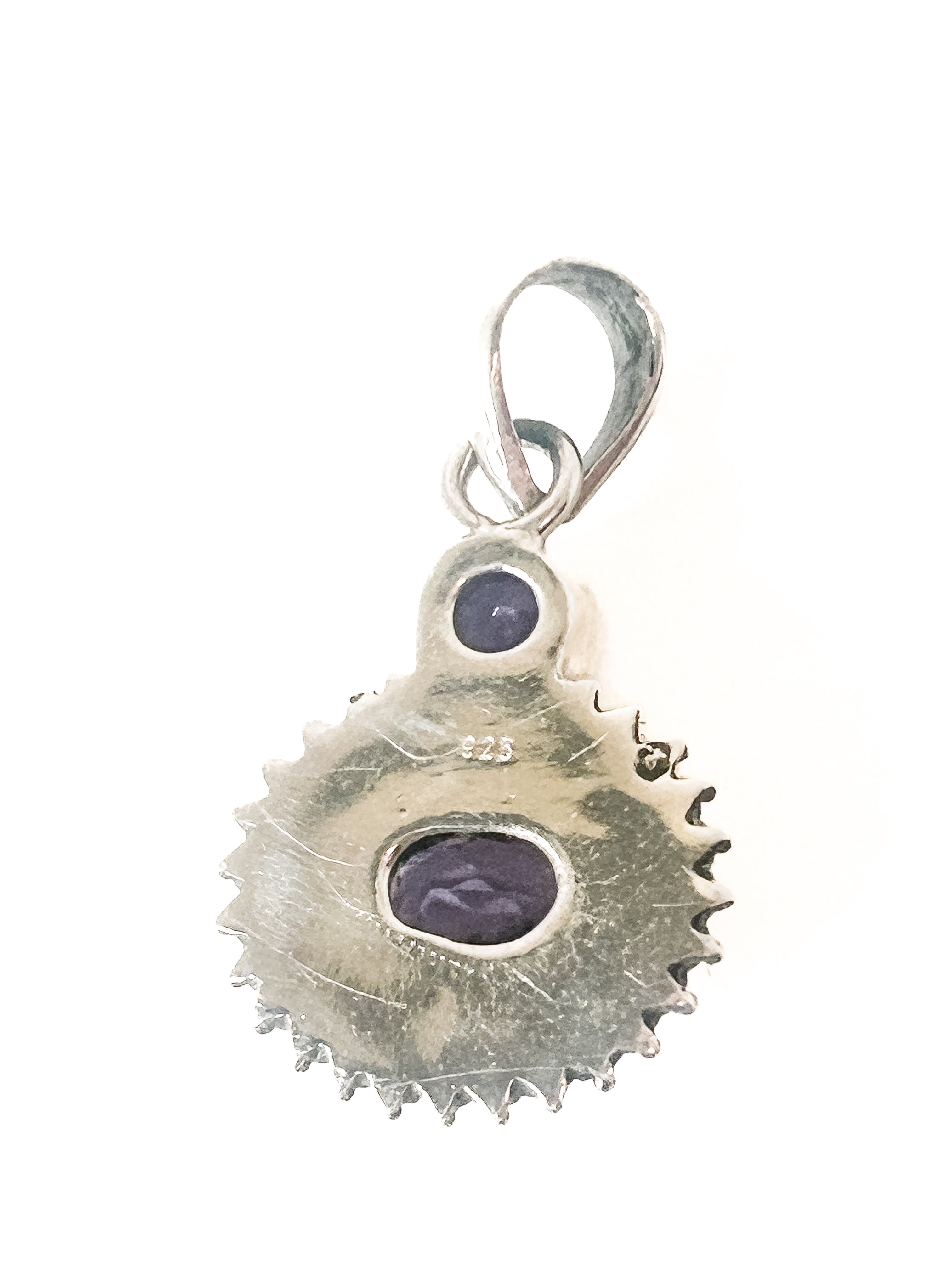Vintage 925 Sterling Silver Amethyst Pendant