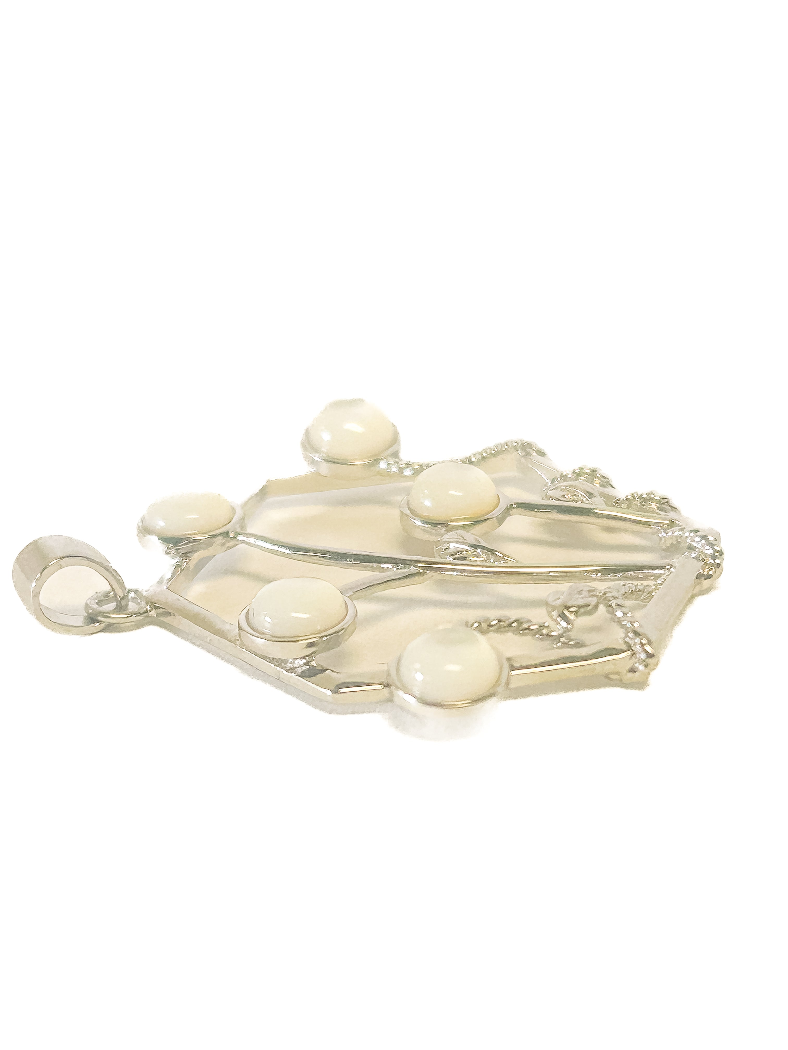 925 Sterling Silver Mother of Pearl Pendant - Frijja, LLC