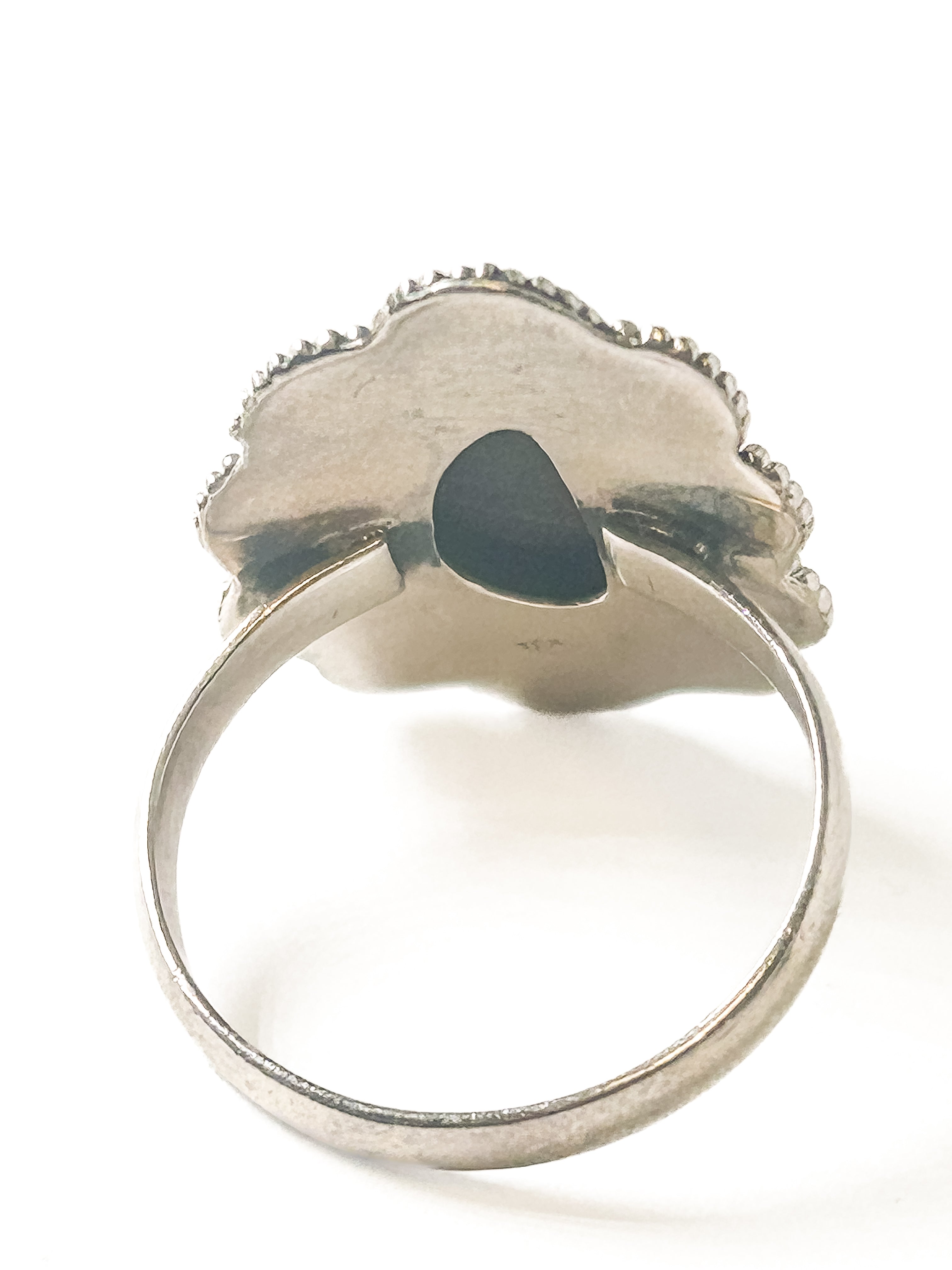 Vintage 925 Sterling Silver Blue Opal Ring - Size 8.5 - Frijja, LLC