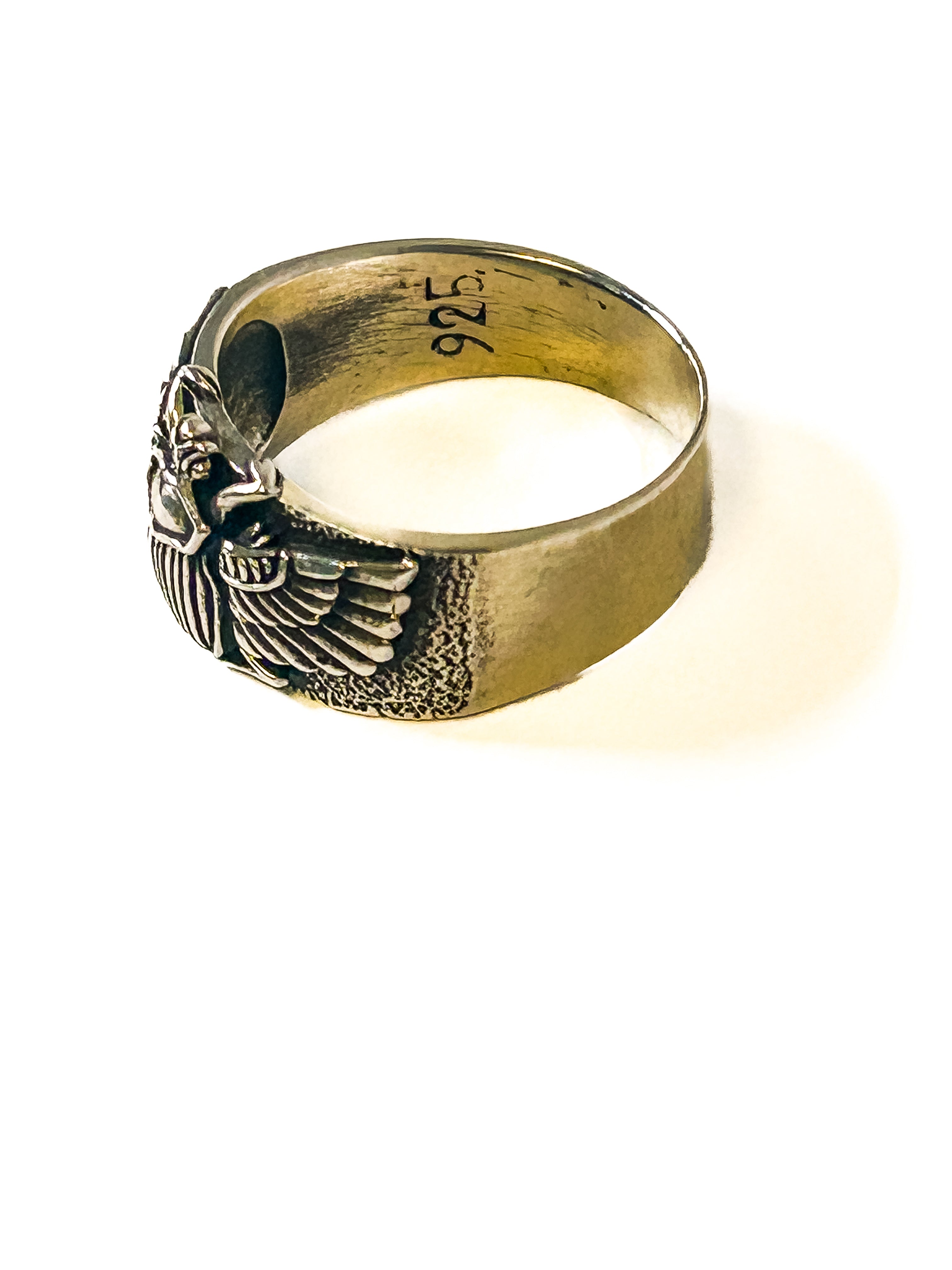 925 Sterling silver Winged Scarab ring size 9.6 - Frijja, LLC