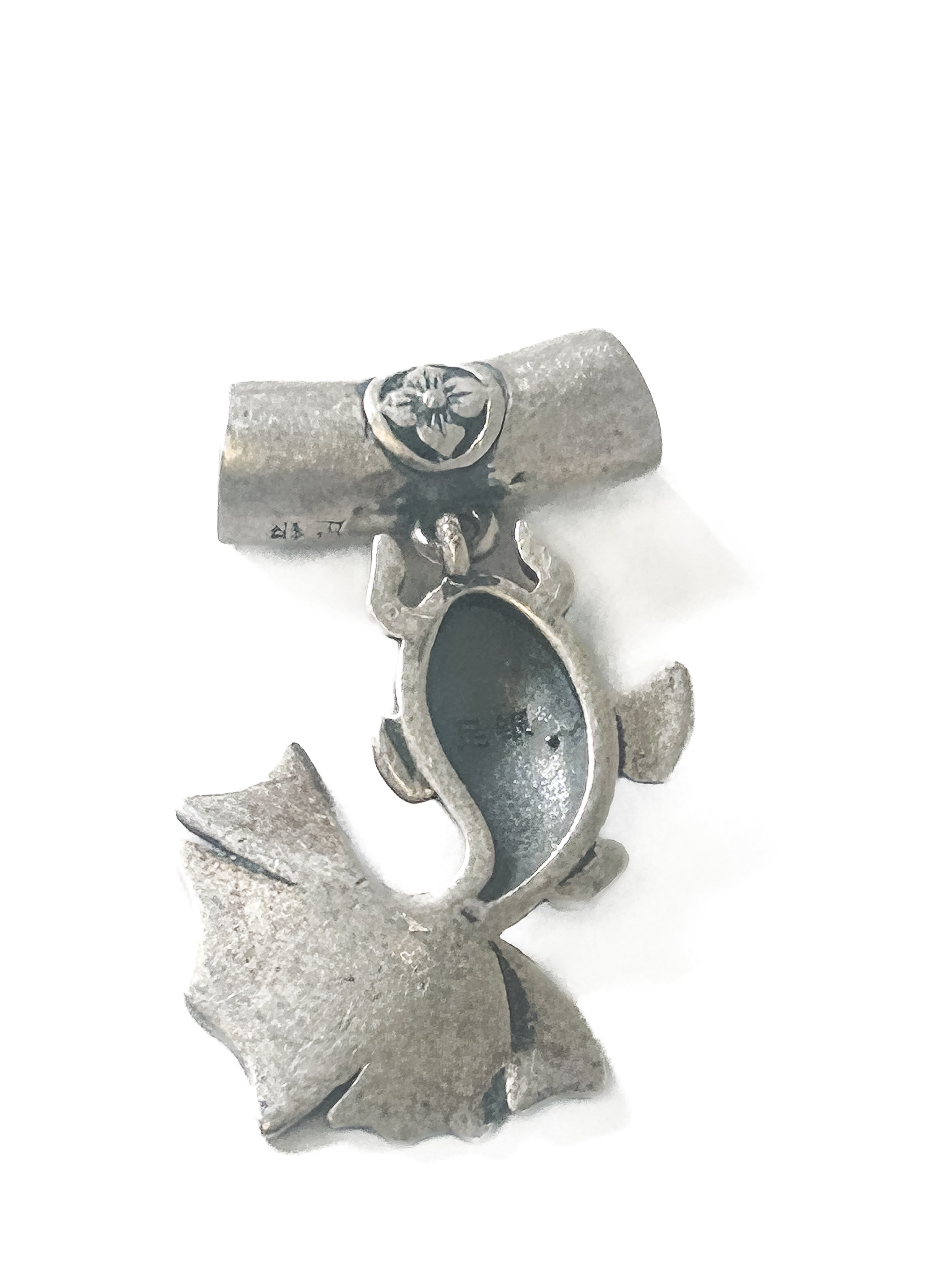 Vintage 925 Sterling silver Small fish Pendant - Frijja, LLC