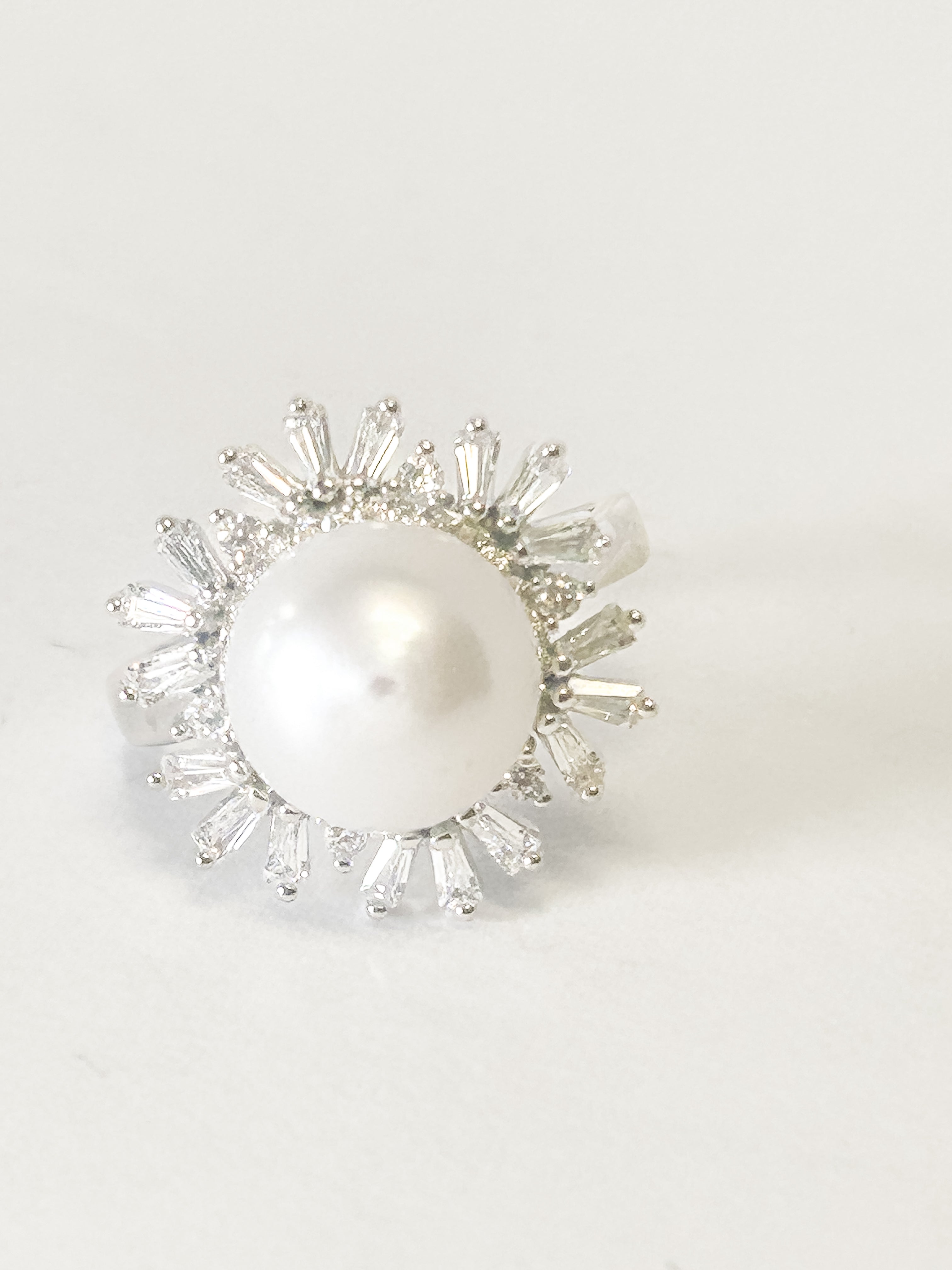 925 Sterling Silver Freshwater Pearl Ring Size 6 - Frijja, LLC