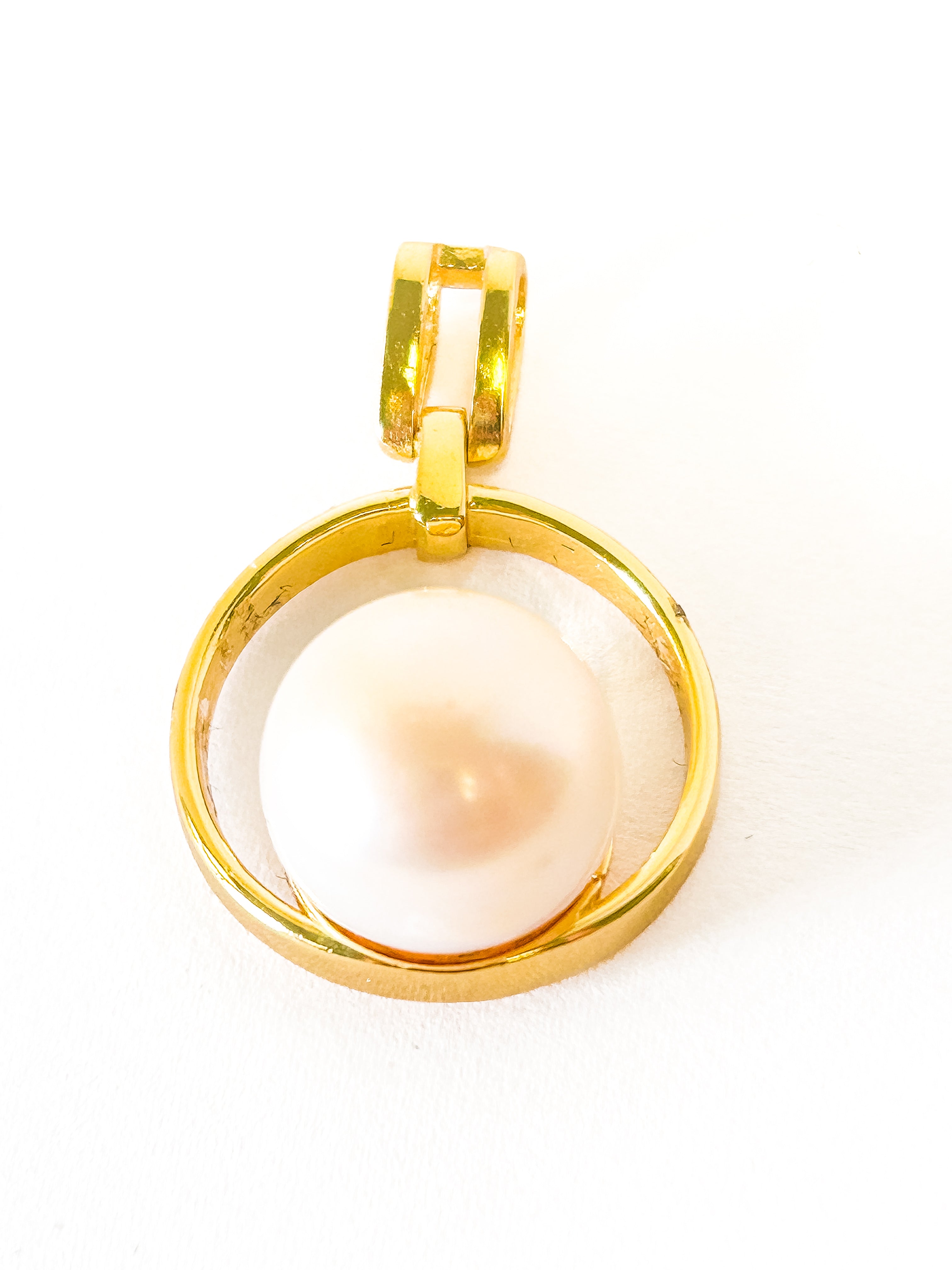 Gold plated 925 Sterling Silver Freshwater Pearl Pendant - Frijja, LLC