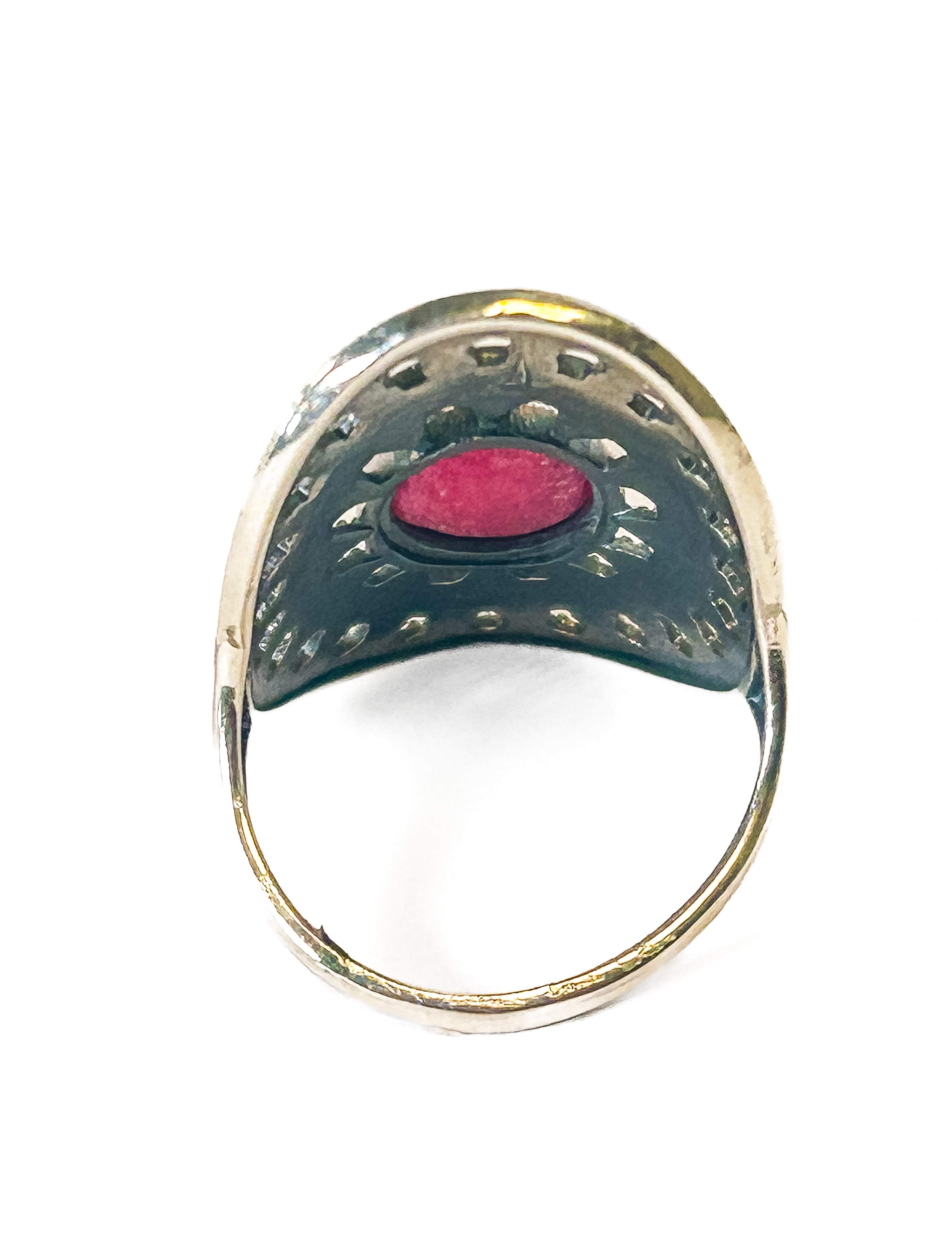 Vintage 925 Sterling Silver Ruby Ring Size 7 - Frijja, LLC