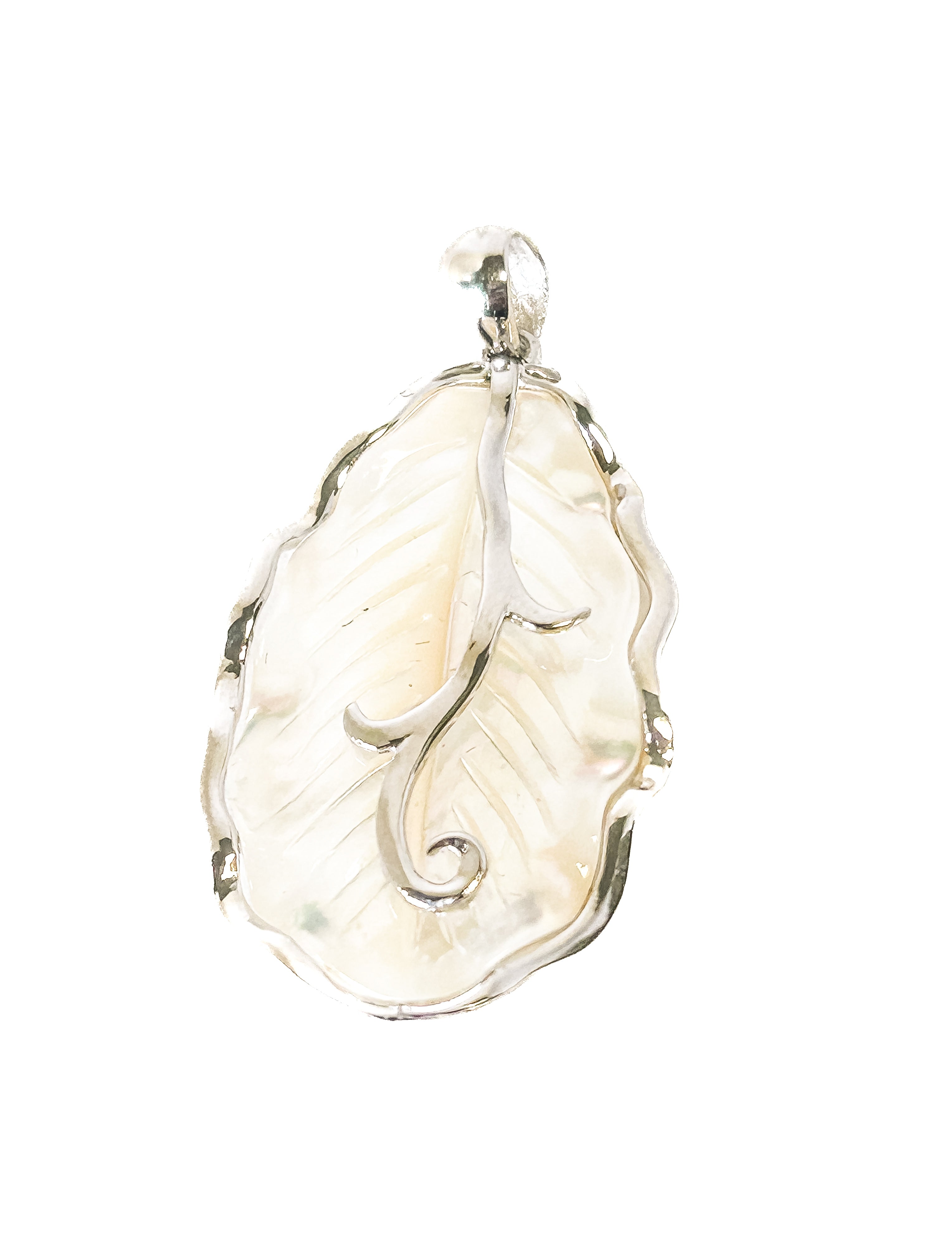 925 Sterling Silver Mother of Pearl Pendant - Frijja, LLC