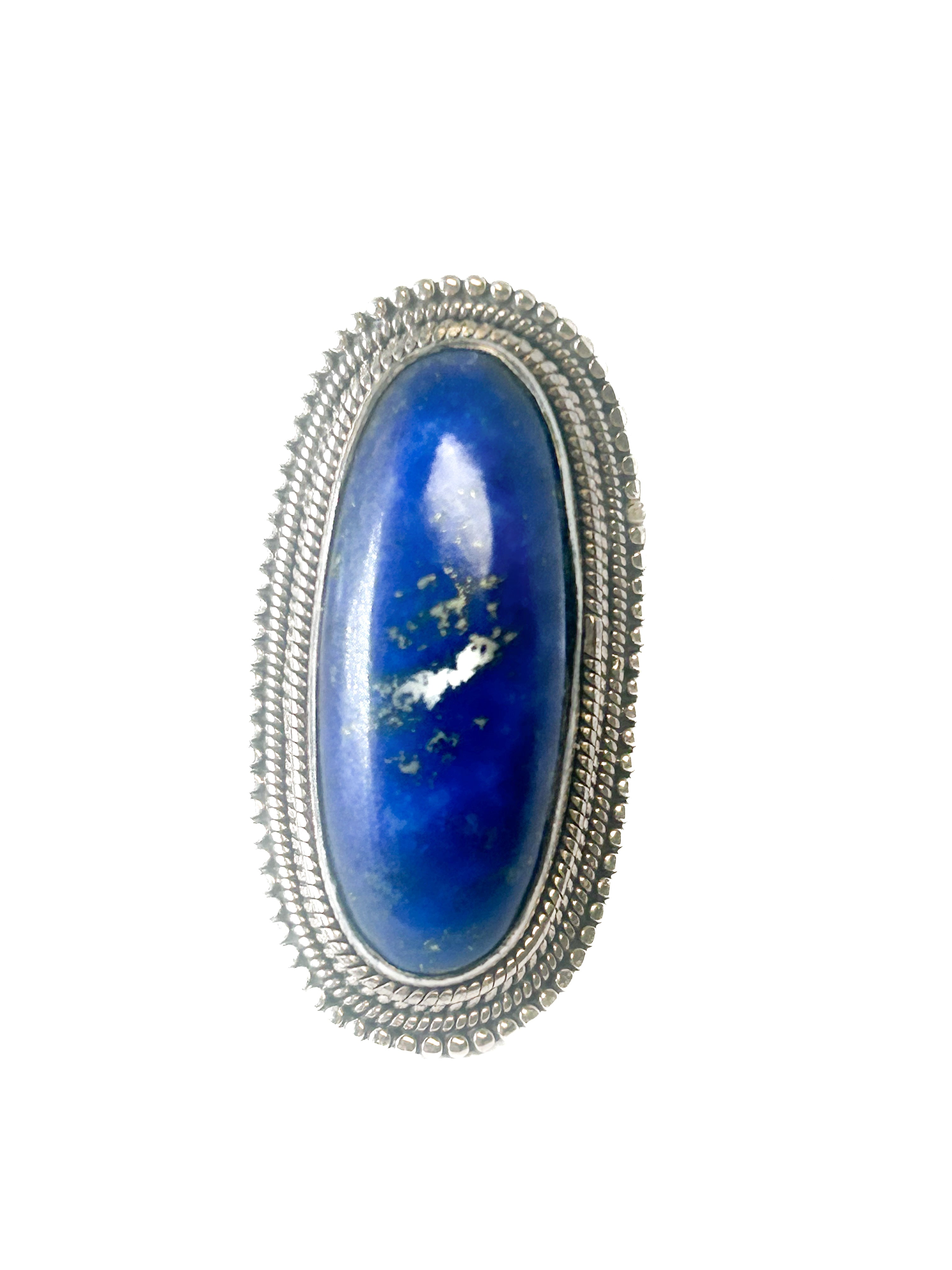 Vintage Oval Lapis Lazuli Ring Size 8