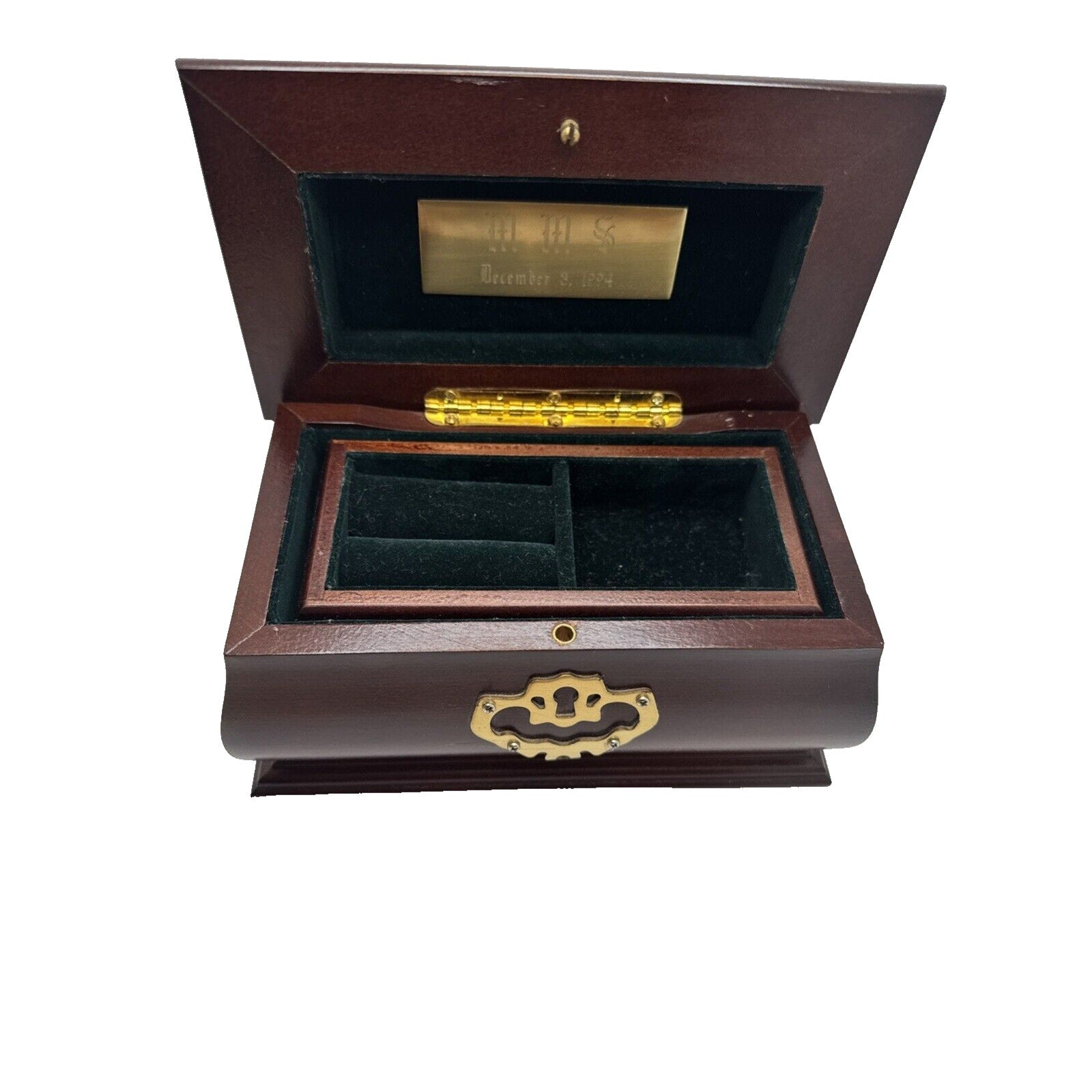 BOMBAY VINTAGE DARK WOOD STORAGE CHEST BOX NO KEY