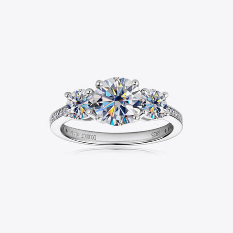 Moissanite Diamond 3 Ct - 925 Sterling Silver Ring
