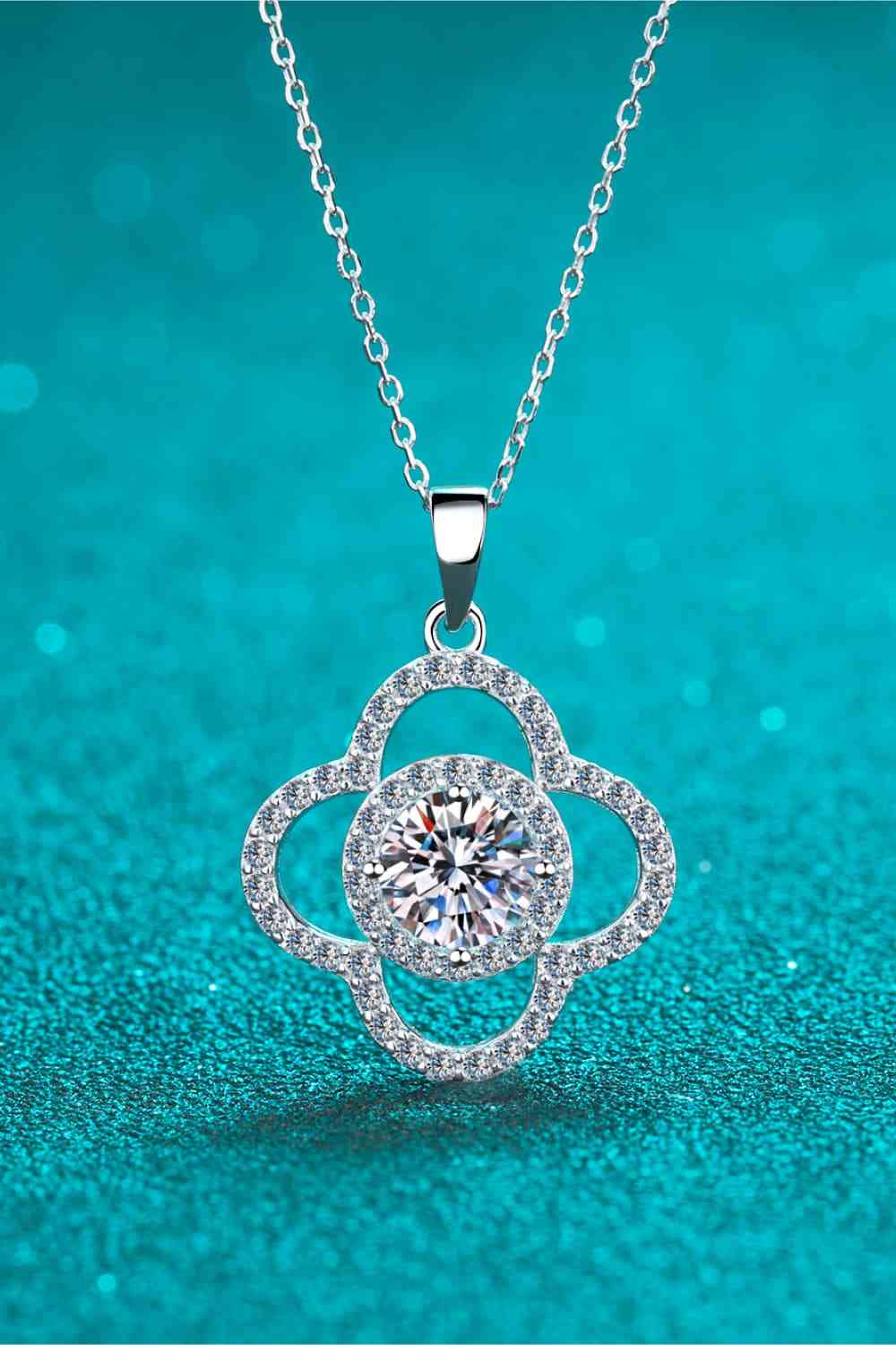 Moissanite 1 Ct 925 Sterling Silver Necklace