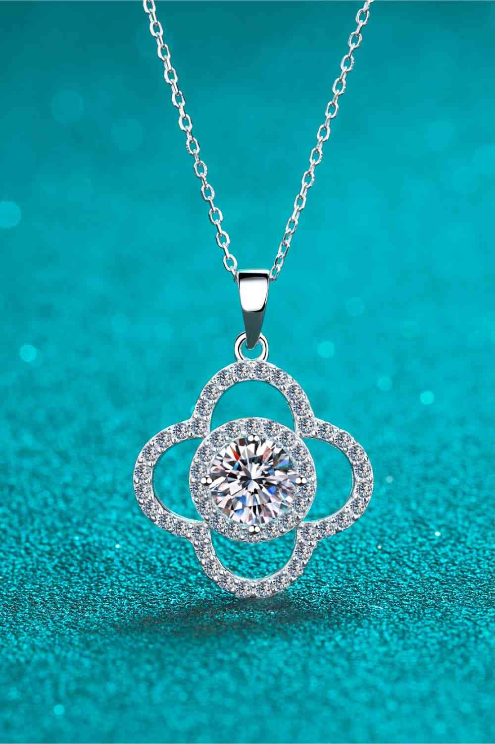 Moissanite 1 Ct 925 Sterling Silver Necklace