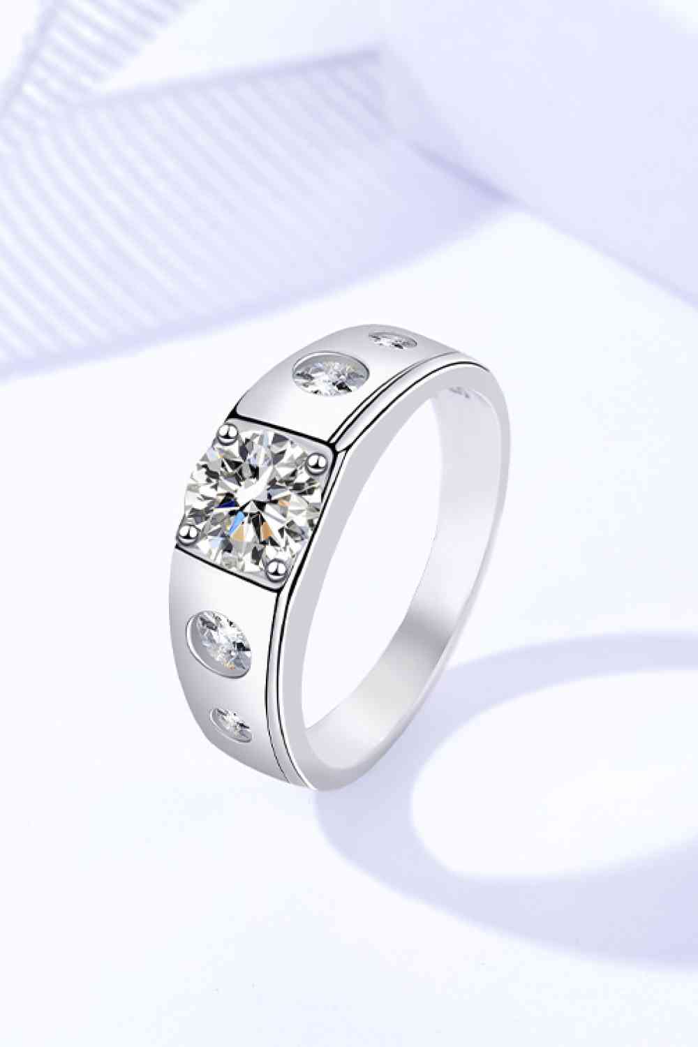 Moissanite 1 Ct - 925 Sterling Silver Ring