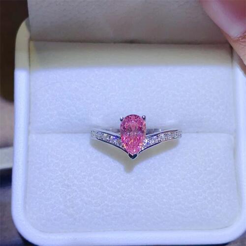 Moissanite Diamond 1Ct - 925 Sterling Silver Ring