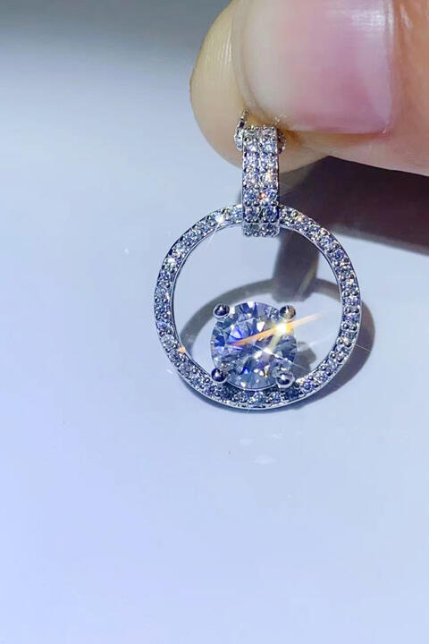 Moissanite 1 Ct 925 Sterling Silver Necklace