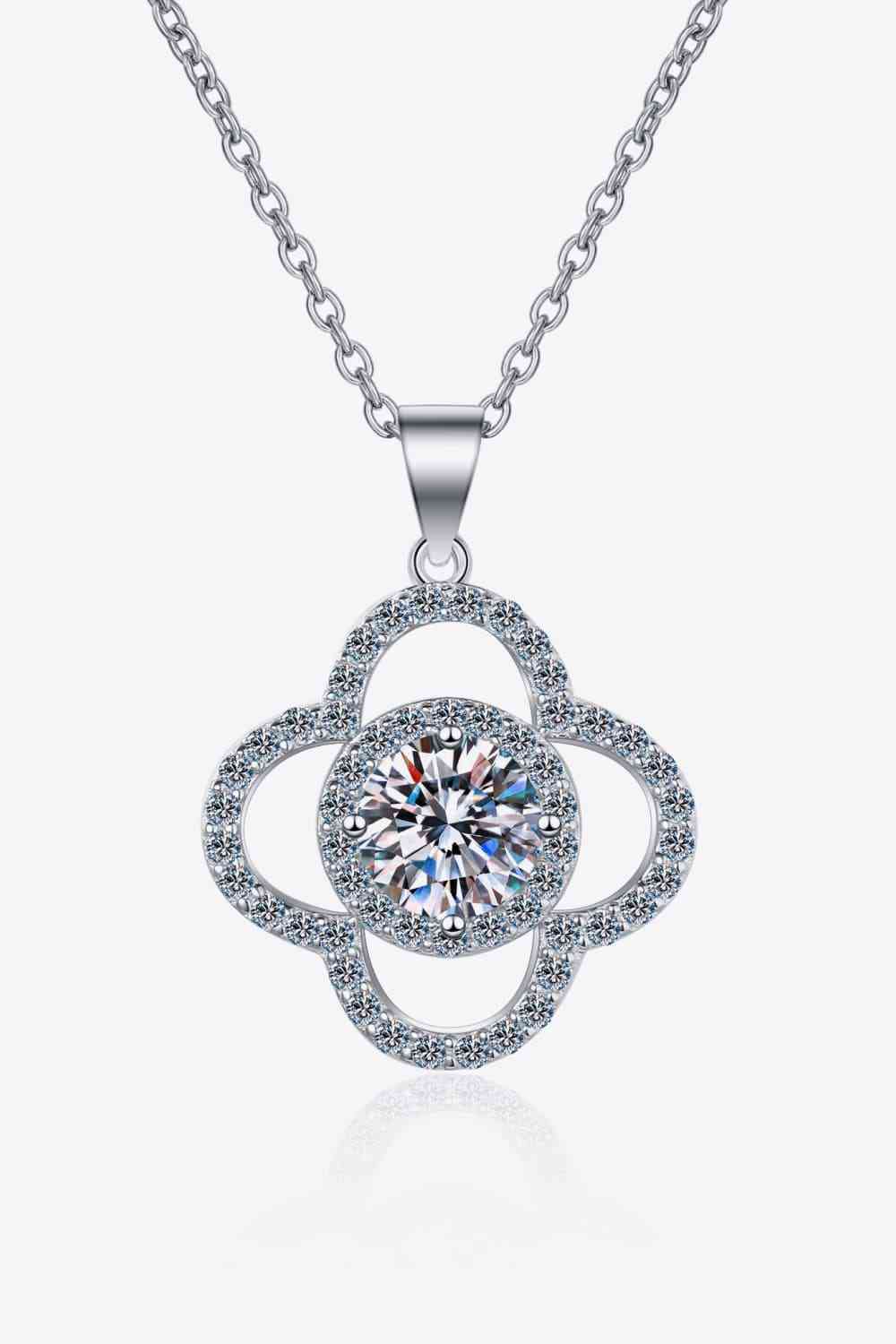 Moissanite 1 Ct 925 Sterling Silver Necklace