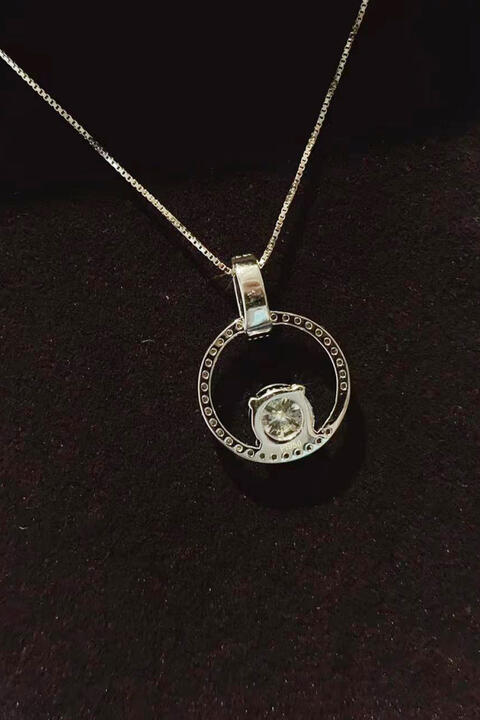 Moissanite 1 Ct 925 Sterling Silver Necklace