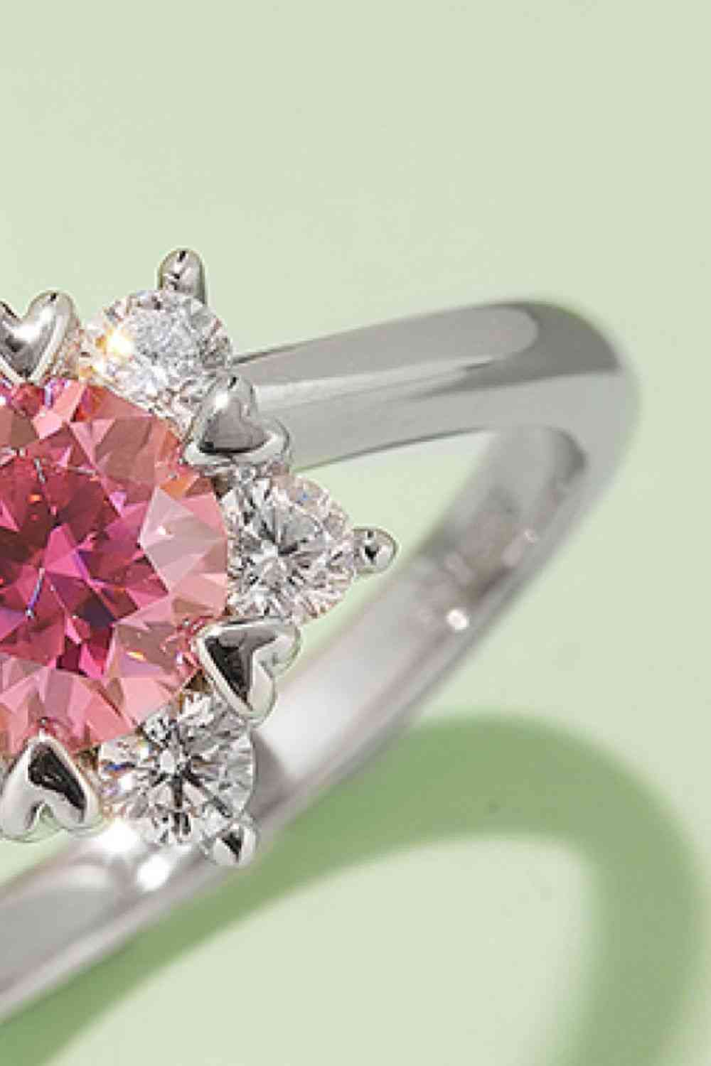 Moissanite 1Ct 925 Sterling Silver Cluster Ring