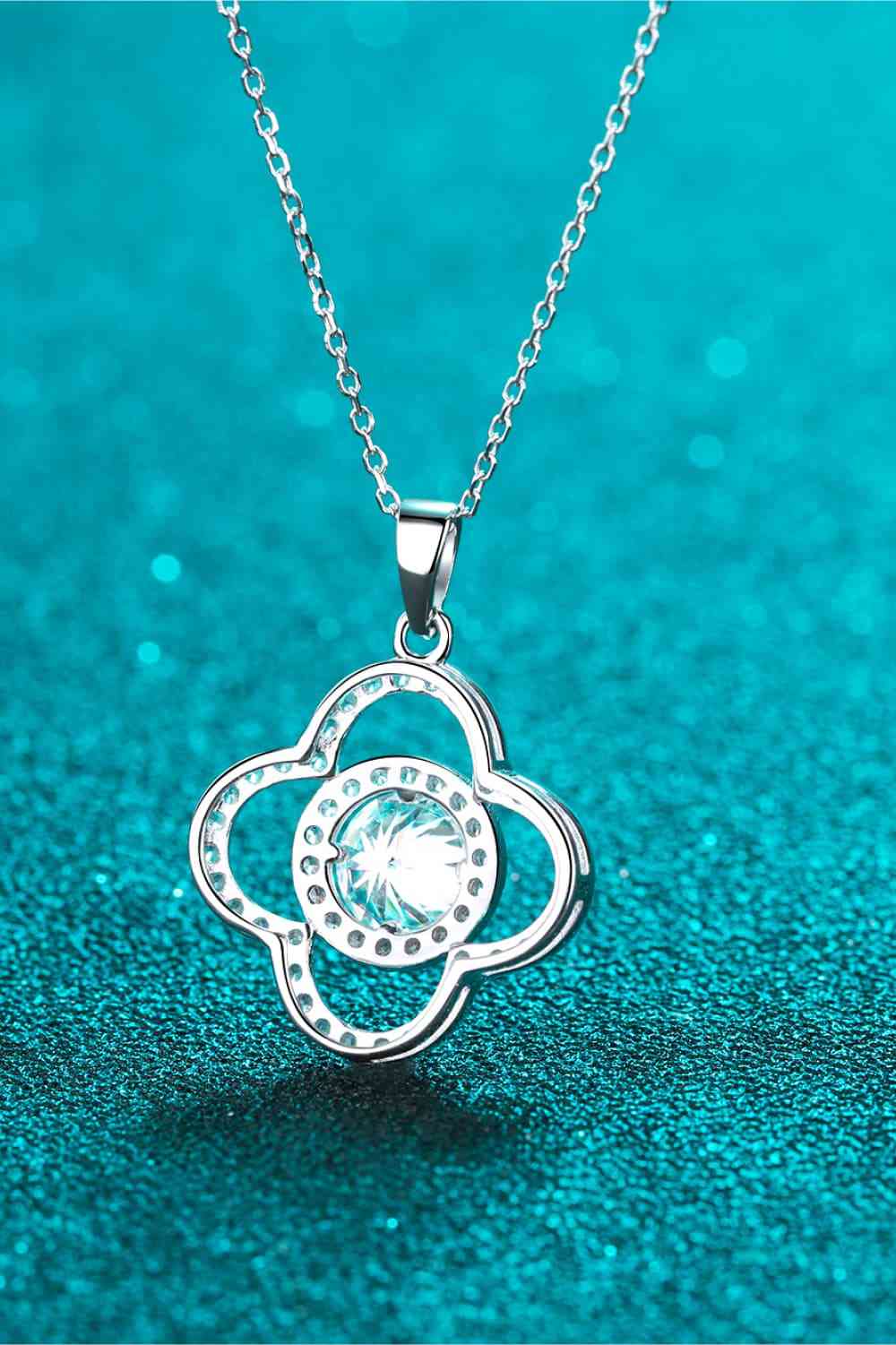 Moissanite 1 Ct 925 Sterling Silver Necklace