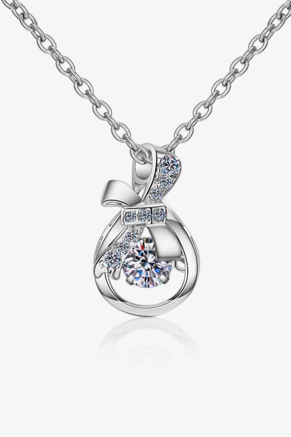 Moissanite 1 Ct 925 Sterling Silver Necklace