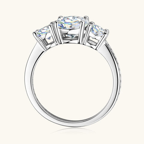 Moissanite Diamond 3 Ct - 925 Sterling Silver Ring