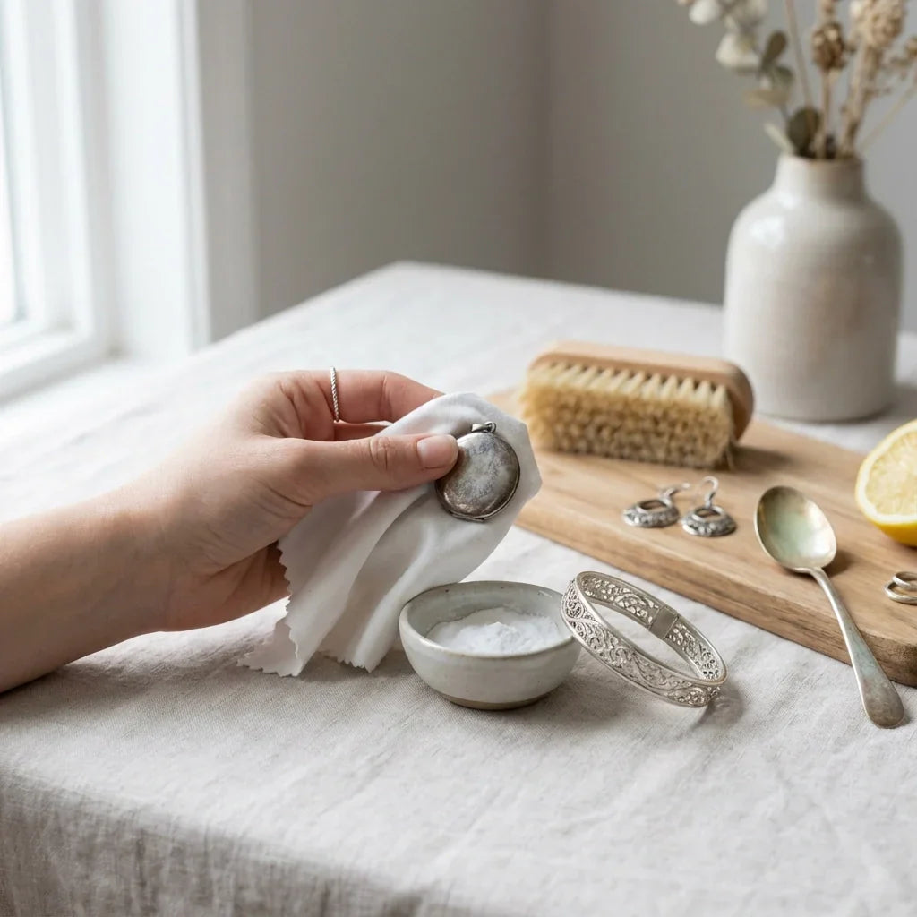 How to Clean Sterling Silver Jewelry in 5 Minutes (Without Damaging Your Vintage Pieces)