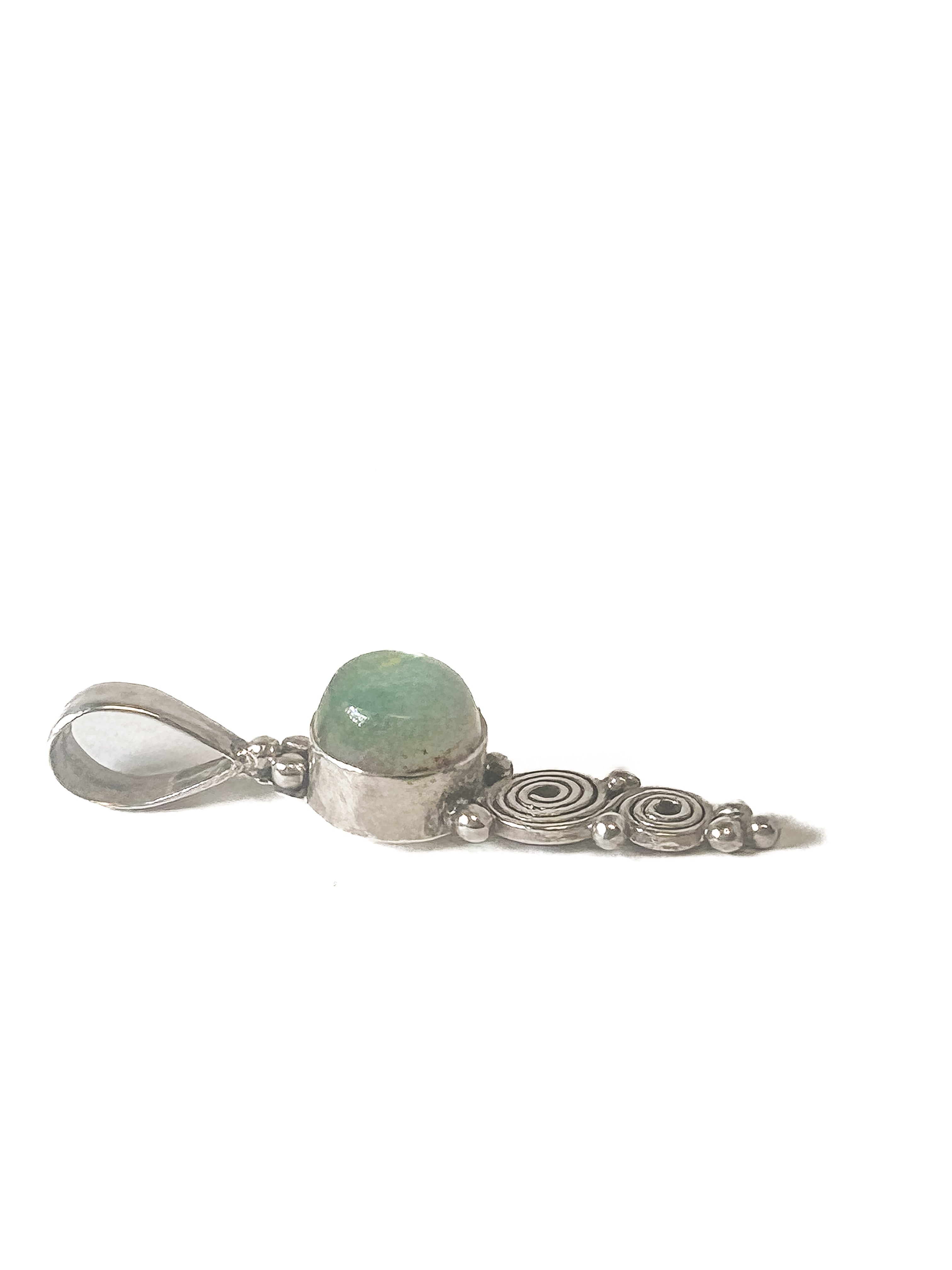 Vintage 925 Sterling Silver Labradorite Pendant - Frijja, LLC