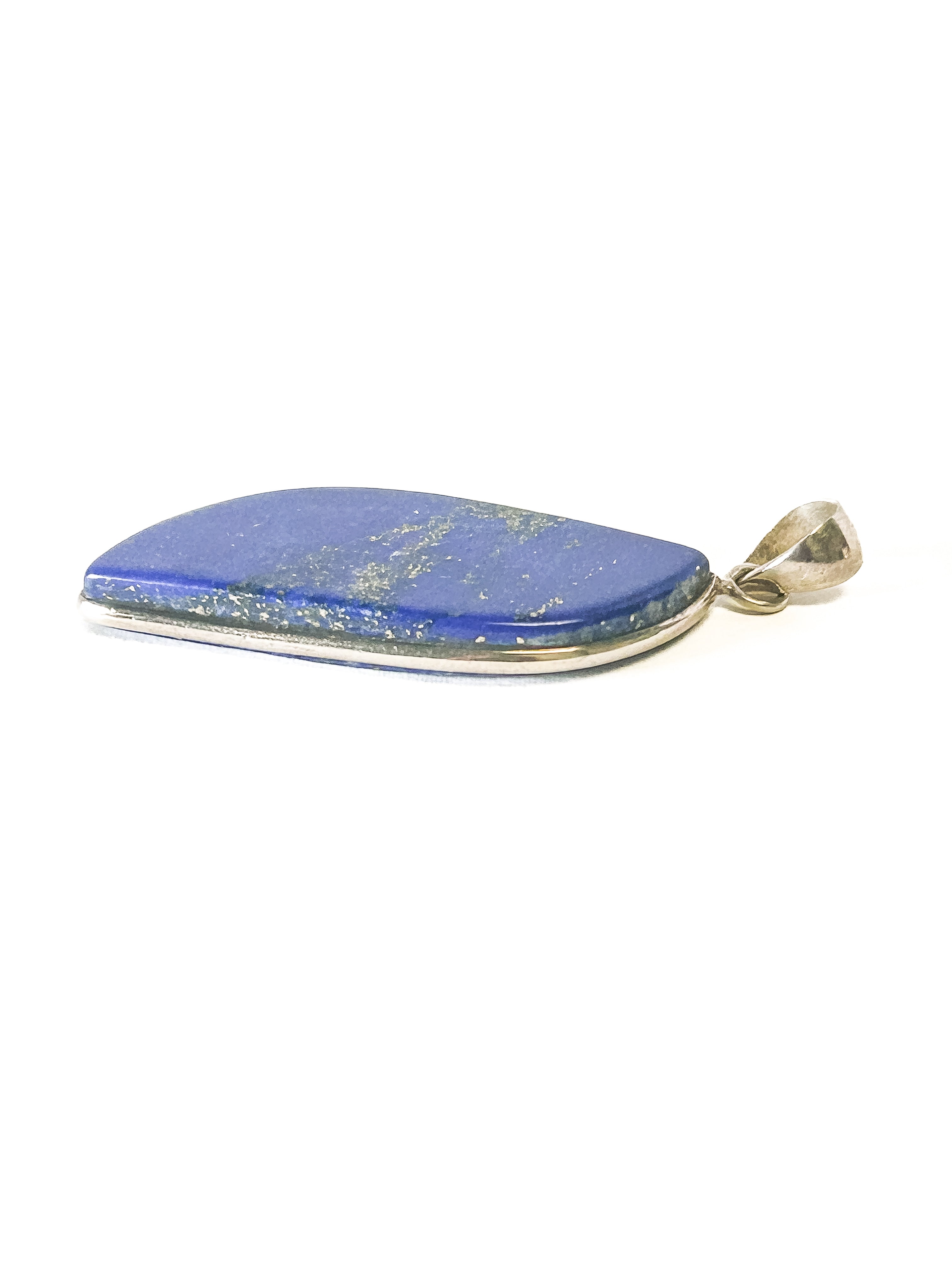 Vintage 925 Sterling Silver Lapis Lazuli Pendant - Frijja, LLC
