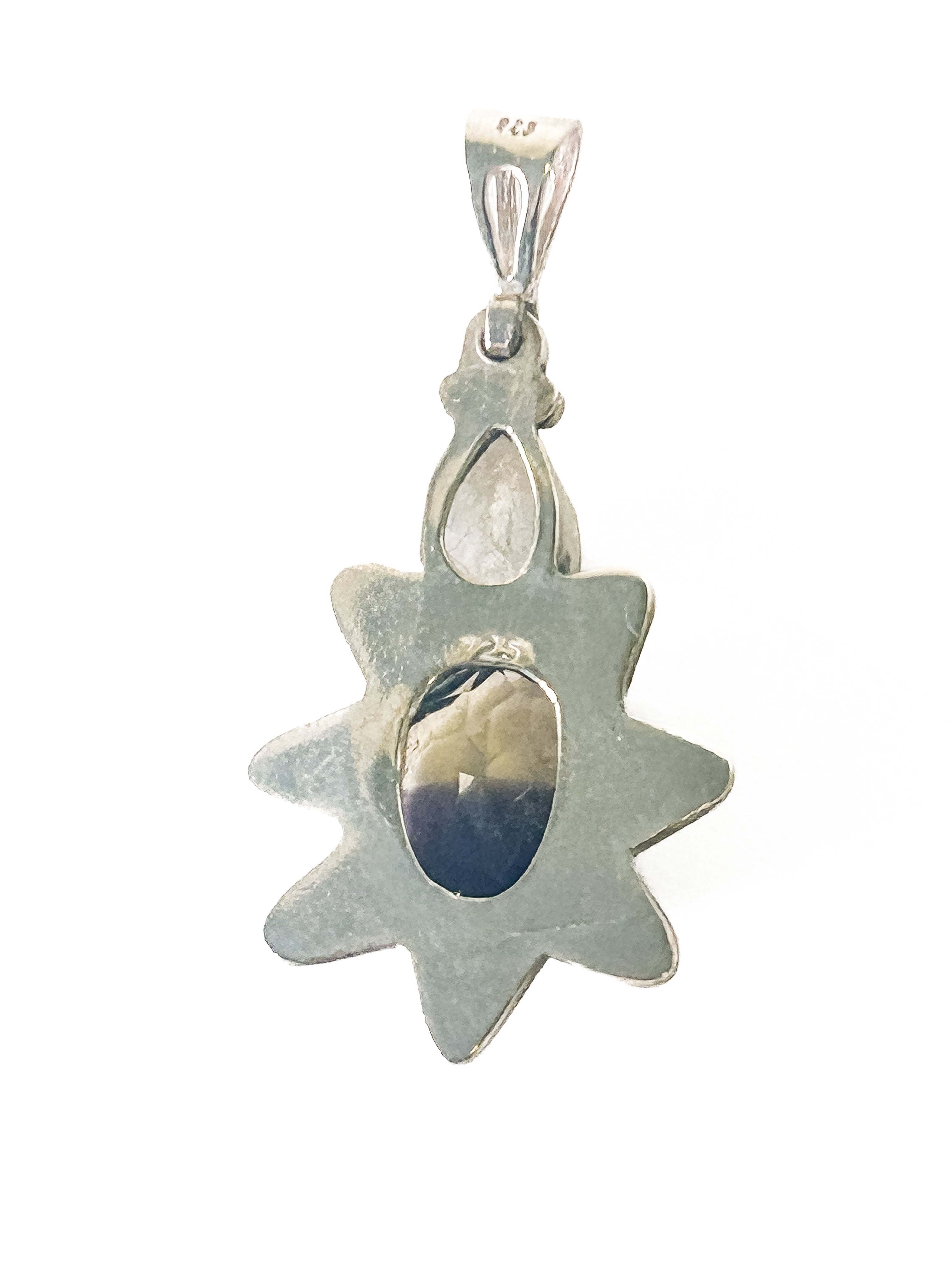 Vintage 925 Sterling Silver Ametrine and Moonstone Pendant - Frijja, LLC