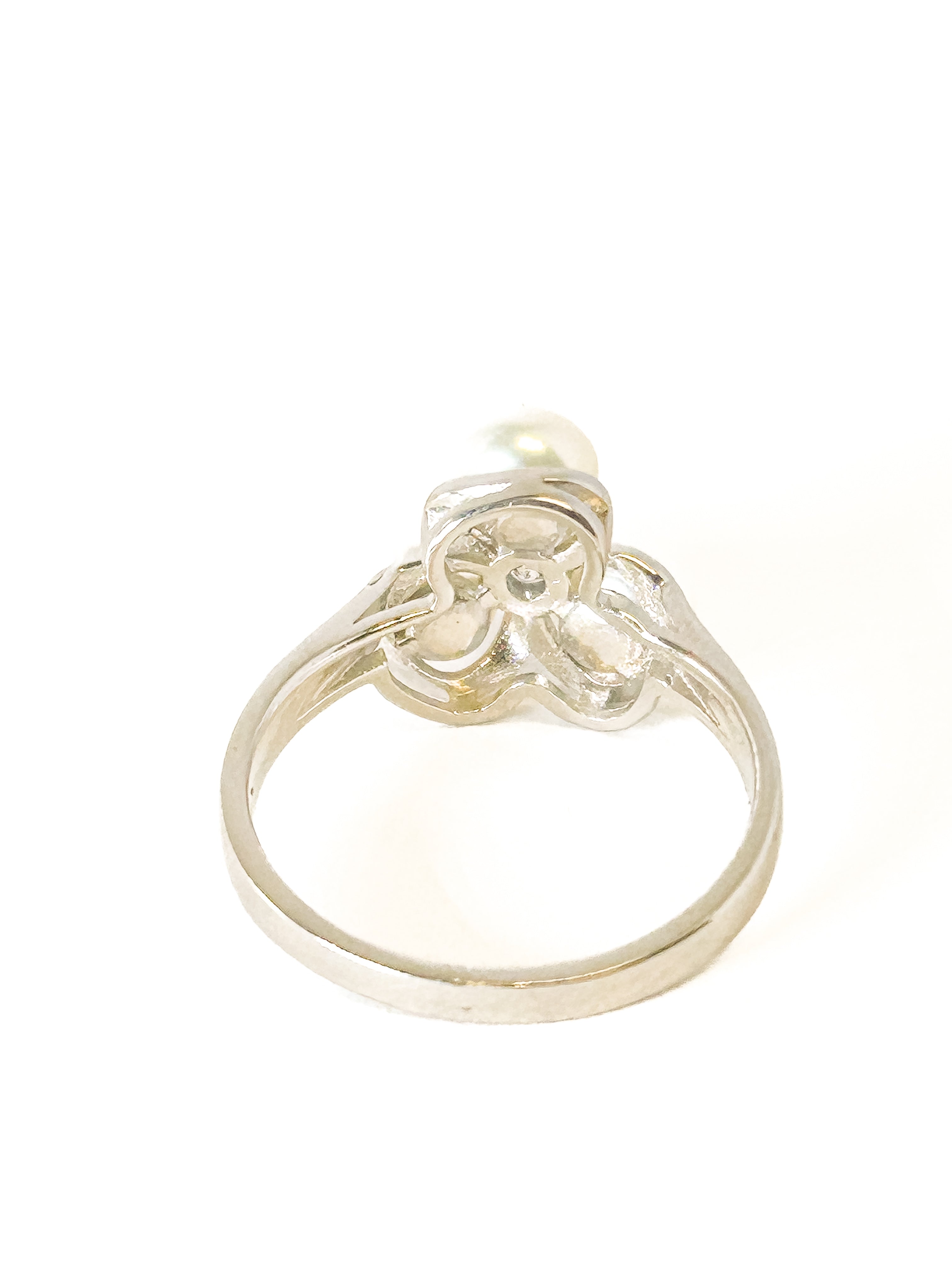 925 Sterling Silver Pearl Ring Size 8 - Frijja, LLC