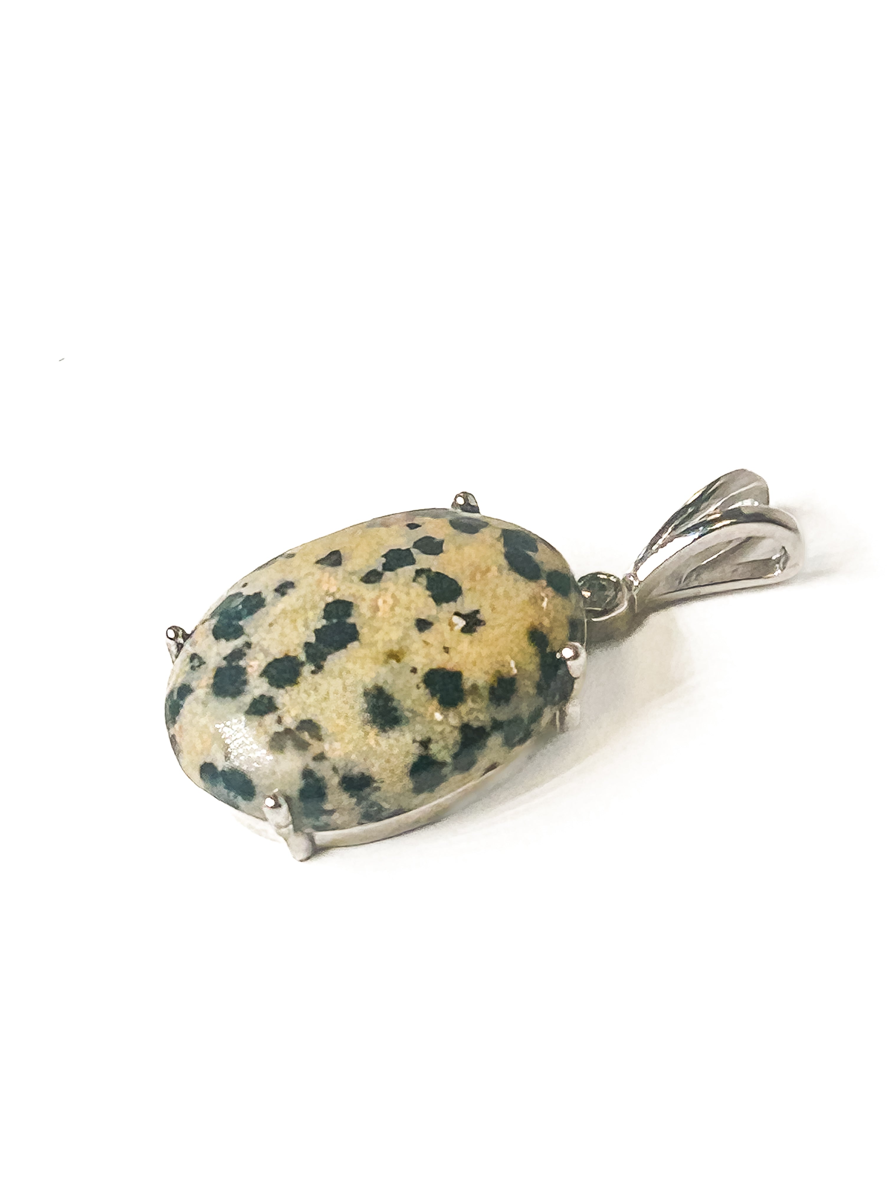 Vintage 925 Sterling Silver Jasper Pendant - Frijja, LLC