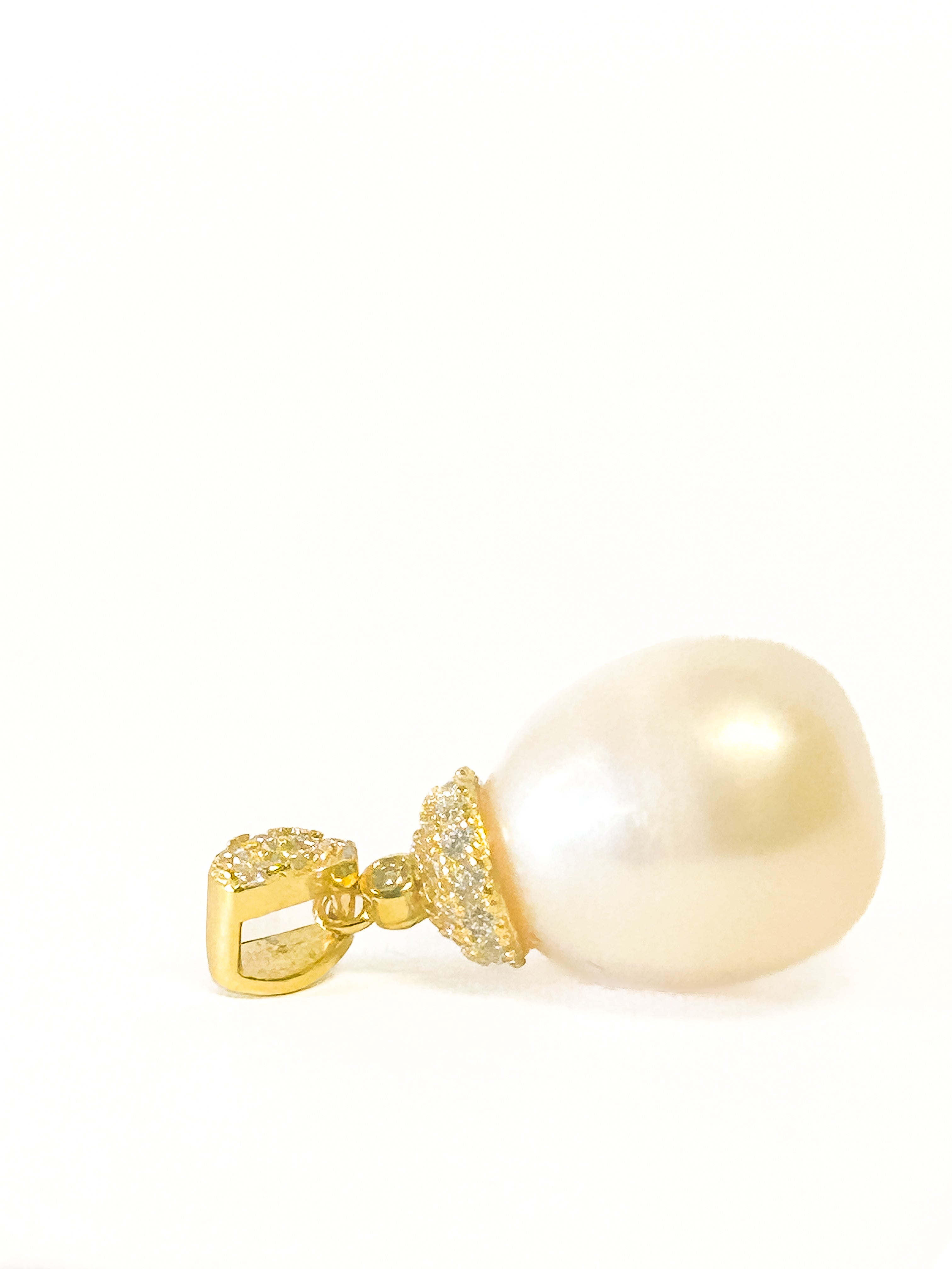 Gold Plated 925 Sterling Silver Freshwater Pearl Pendant - Frijja, LLC
