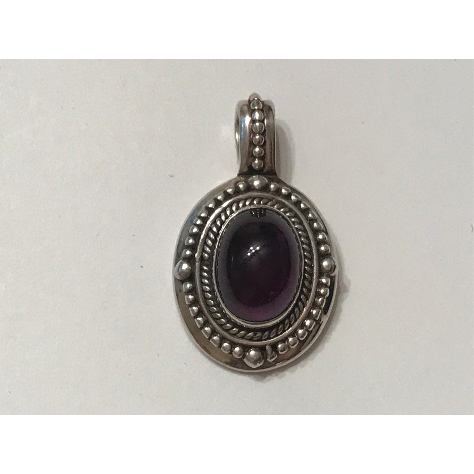 925 Sterling Silver Amethyst Pendant