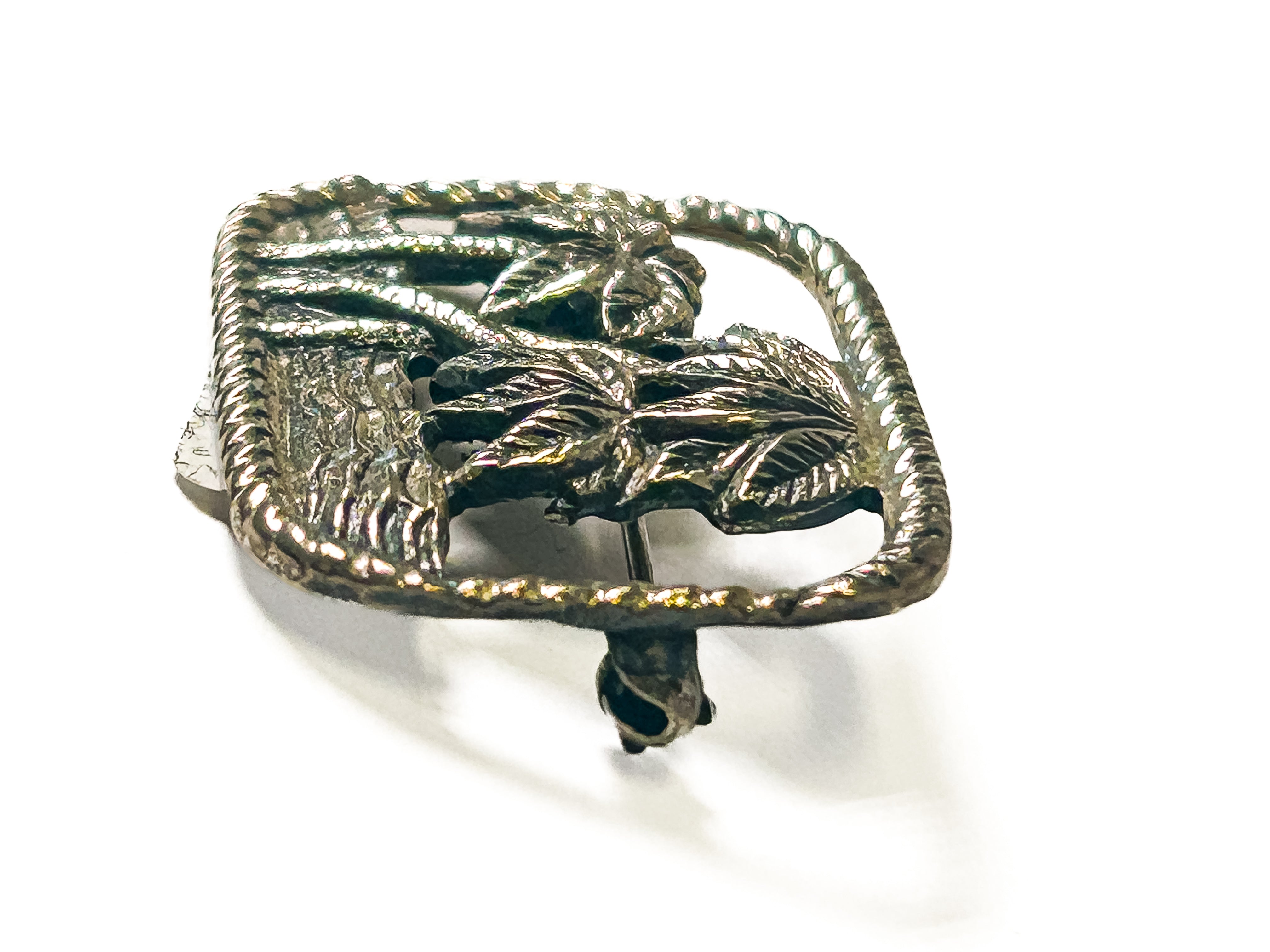 Vintage 925 Sterling Silver Palm Tree Brooch - Frijja, LLC