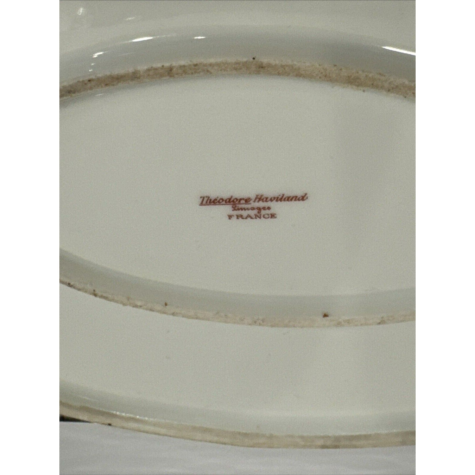 Antique Theodore Haviland Limoges France Oval Serving Platter.