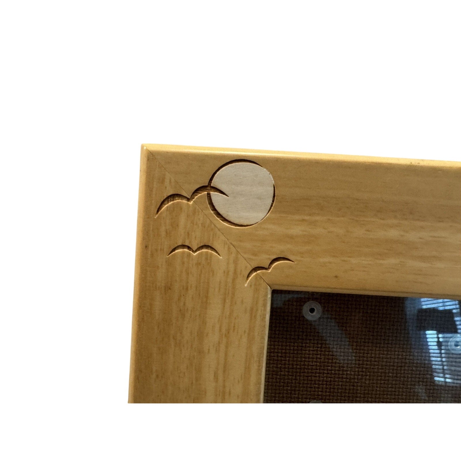 Coastal Wooden Picture Frame Inlay Marquetry Lighthouse