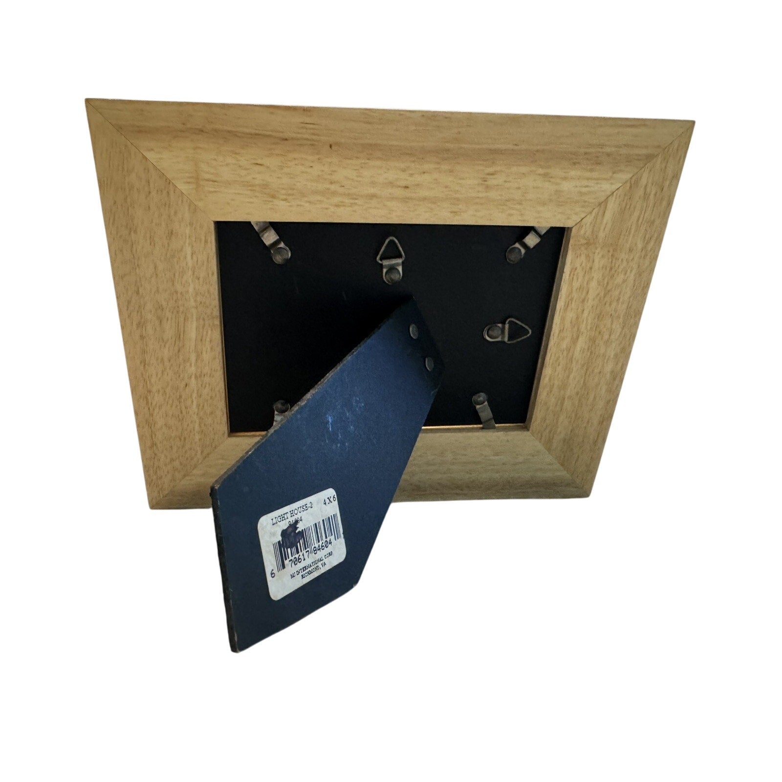 Coastal Wooden Picture Frame Inlay Marquetry Lighthouse
