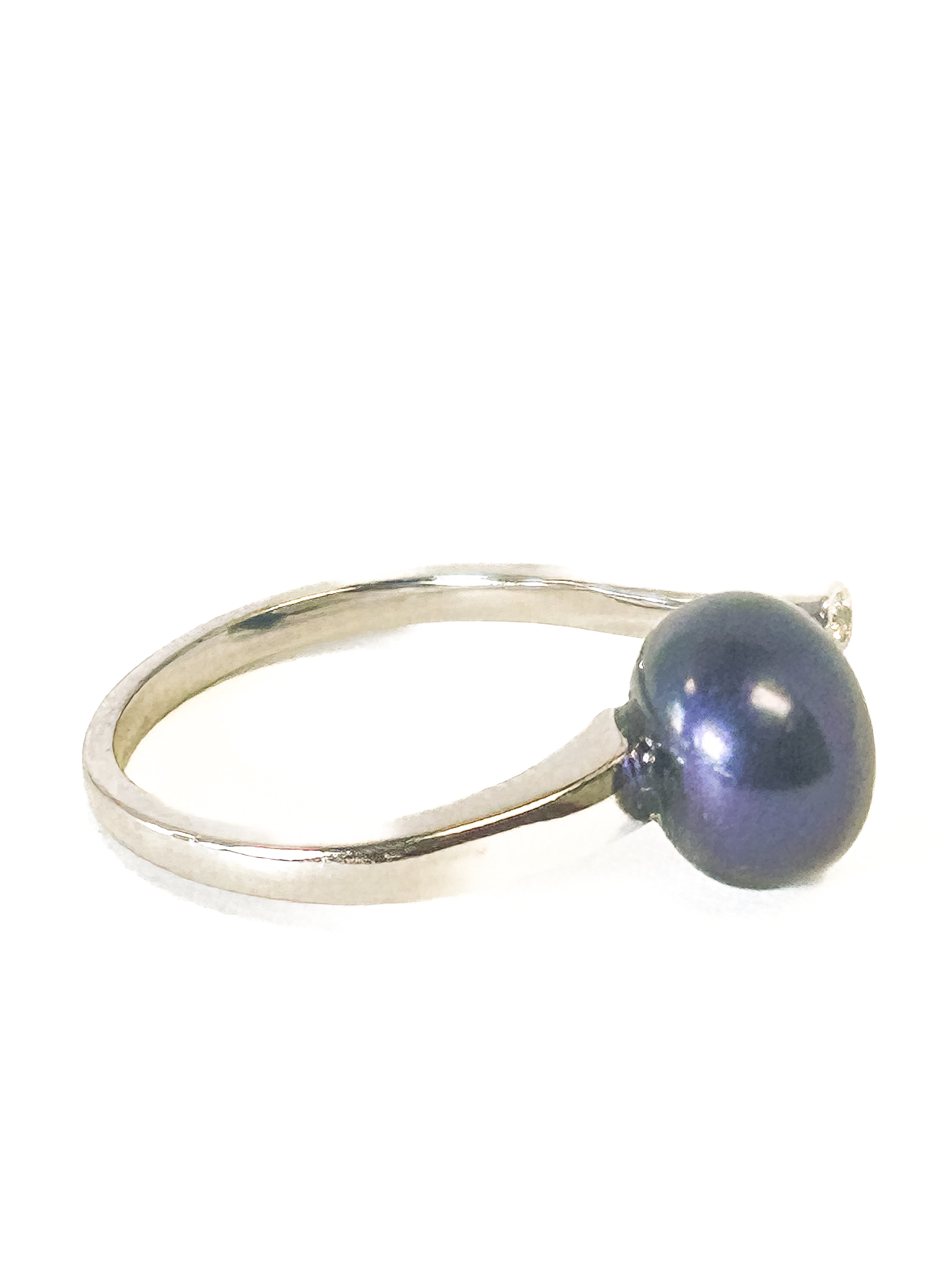 925 Sterling Silver Freshwater Pearl Adjustable Ring - Frijja, LLC