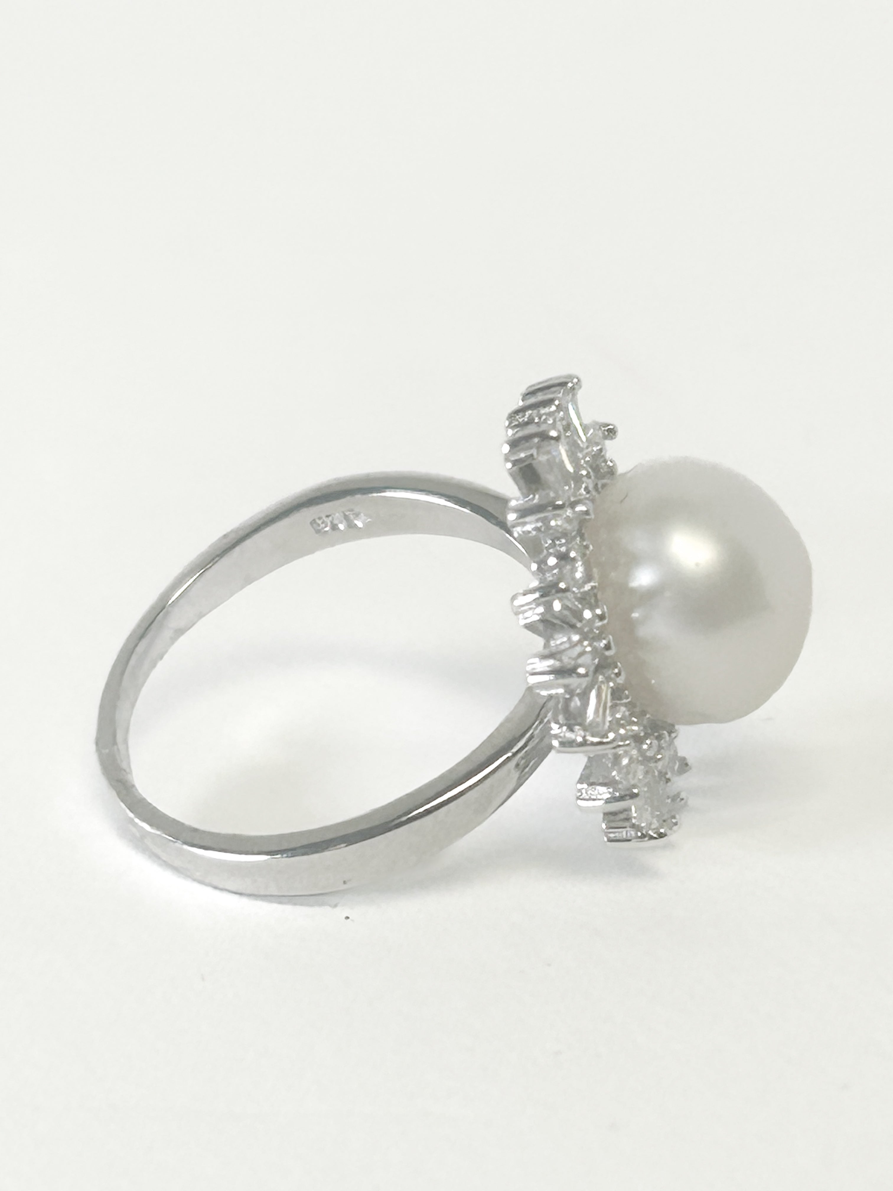 925 Sterling Silver Freshwater Pearl Ring Size 6 - Frijja, LLC
