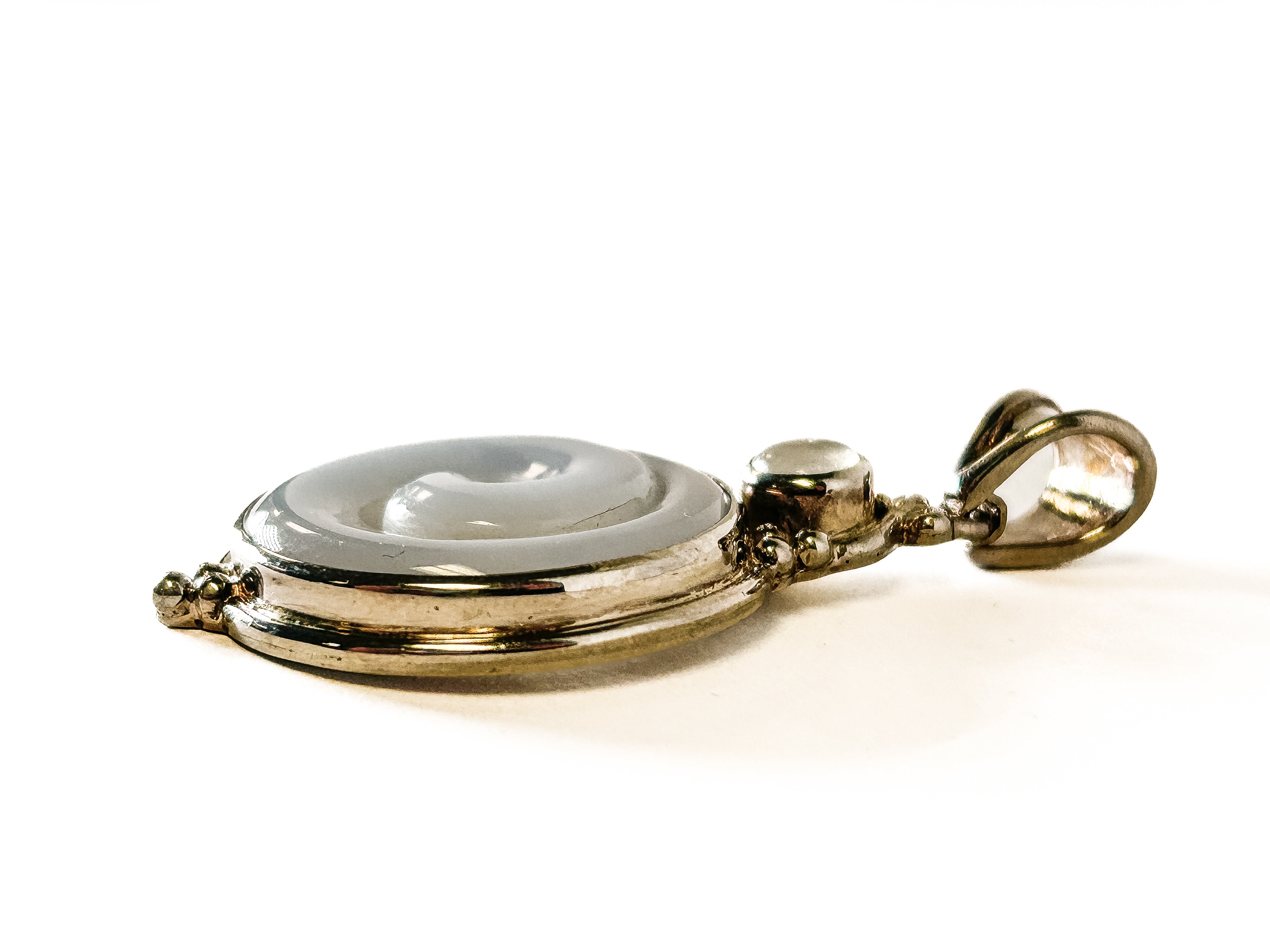 Vintage 925 Sterling Silver Moonstone Pendant - Frijja, LLC